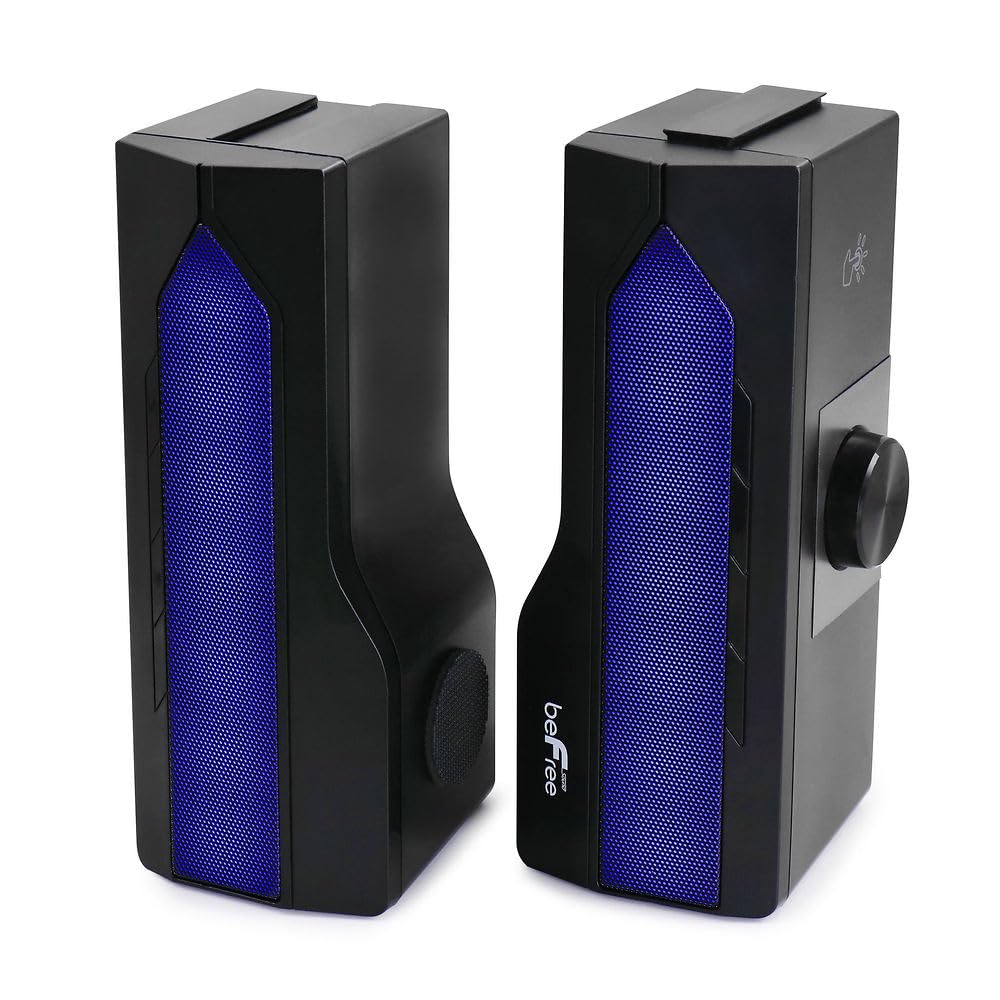 Befree Sound Gaming Dual Soundbar With Rgb Led Lights, Black