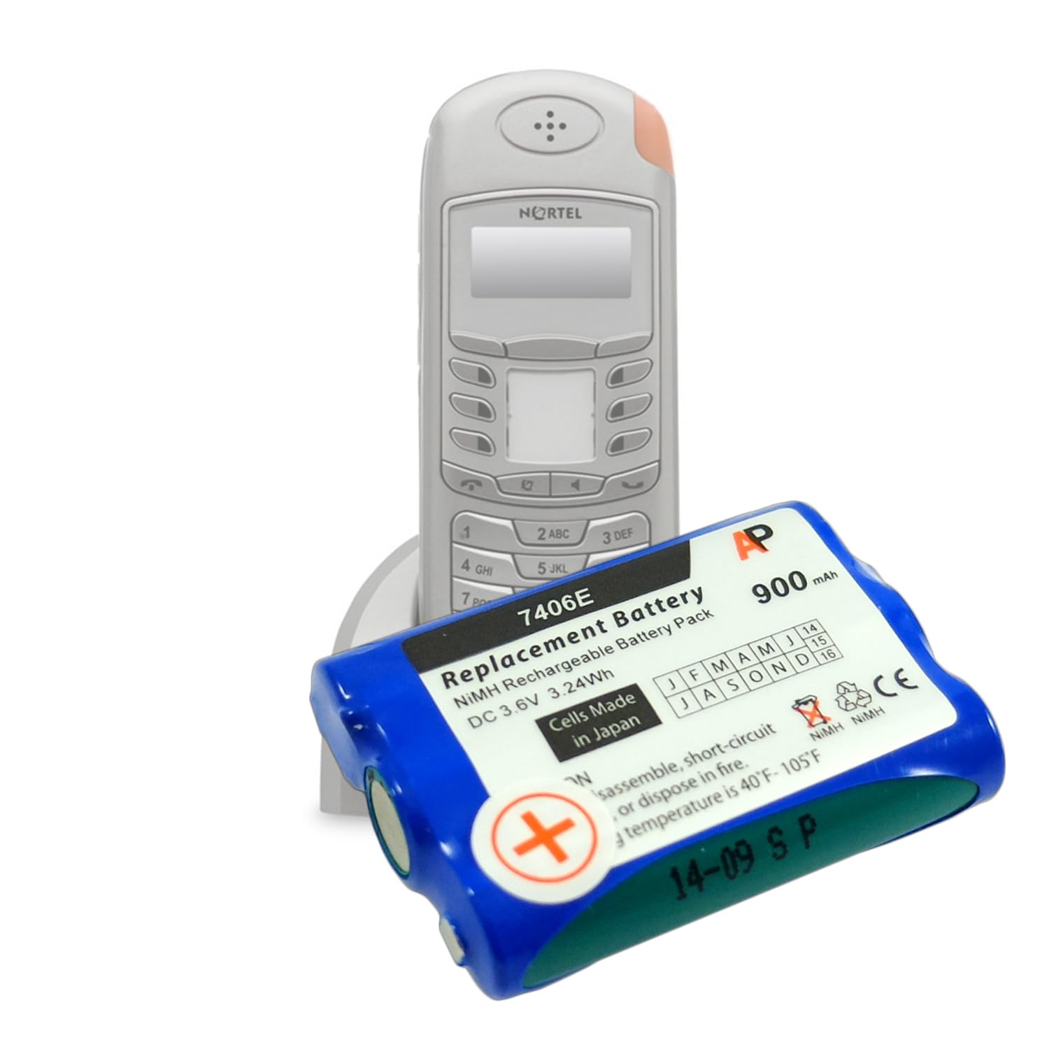 Artisan Power Replacement Battery For Nortel T7406E Phone: 900 Mah.