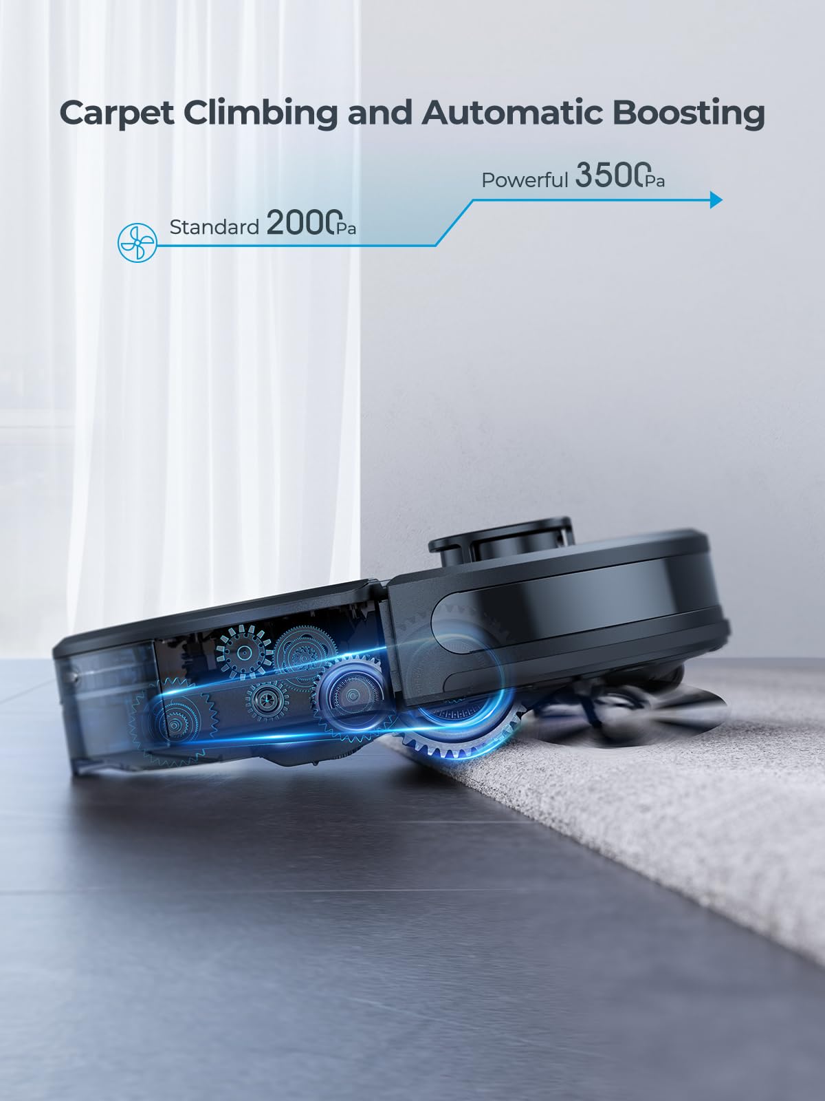 Laresar Clean Robot Vacuum, 3 In 1 Robotic Vacuum Cleaner With Self Emptying Station For 60 Days, Lidar Navigation, 3500Pa Sucti