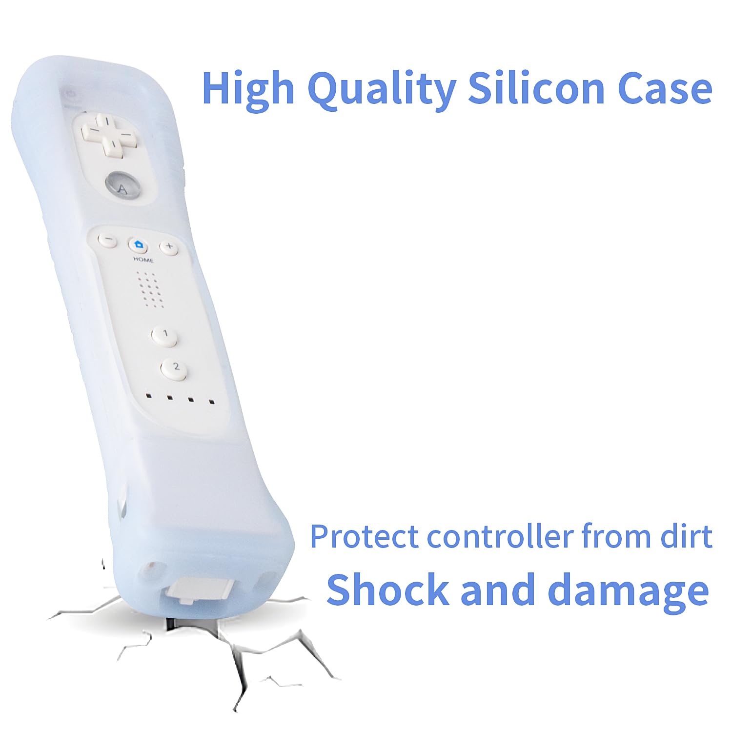 Dtiansir 2 Pack Motion Plus Adapter With Silicon Case Sensor W For Nintendo Wii Remote Controller,Motion Plus Adaptor Accelerato