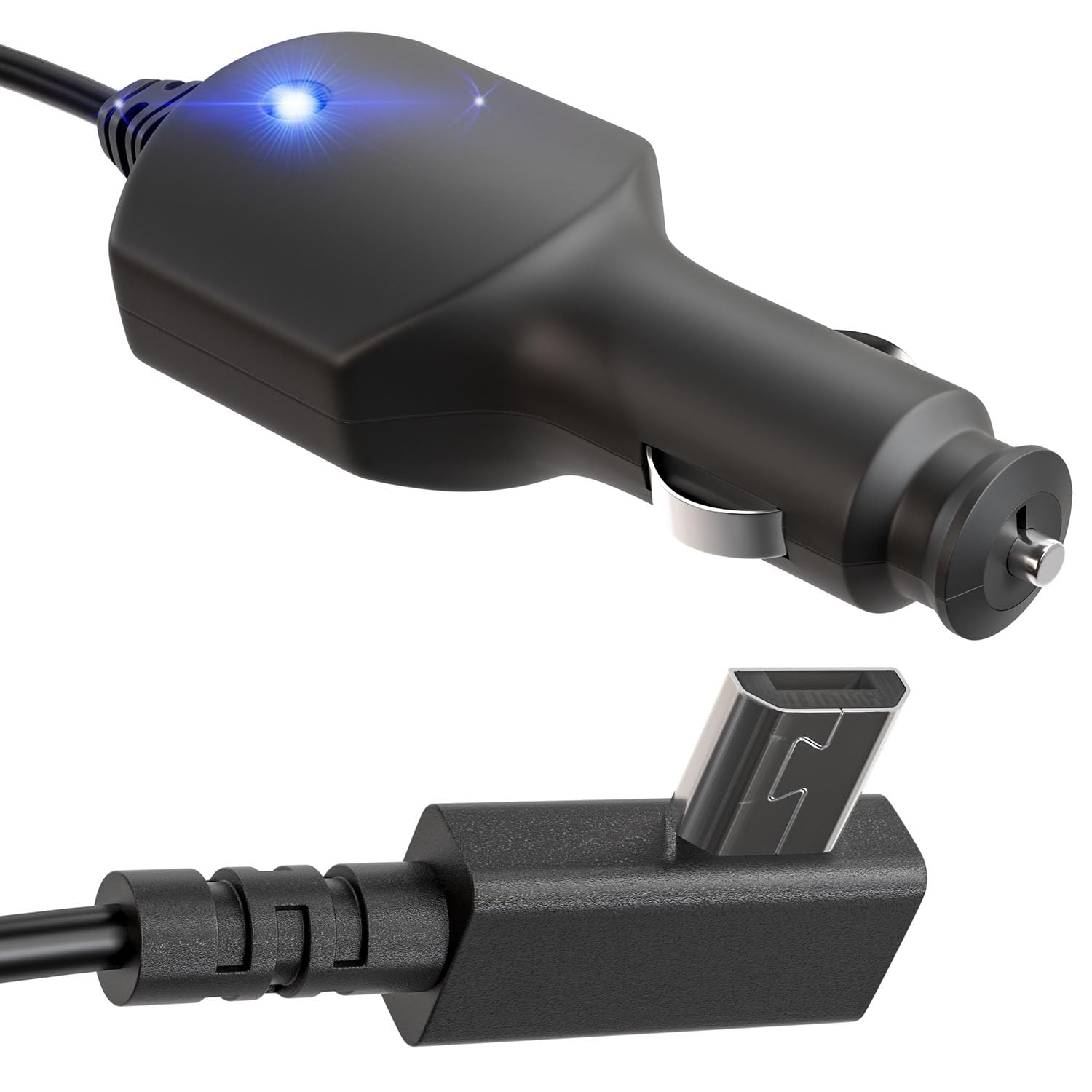 Car Charger Power Cord For Garmin Dash Cam, Micro Usb Power Cord Replacement Cable For Garmin Dash Cam 45, 46 47 55 56 57 65W 66W 67W, Live, Mini & Mini2 And Gps Dezl Otr1000, Otr800 And Rv 1090, 890