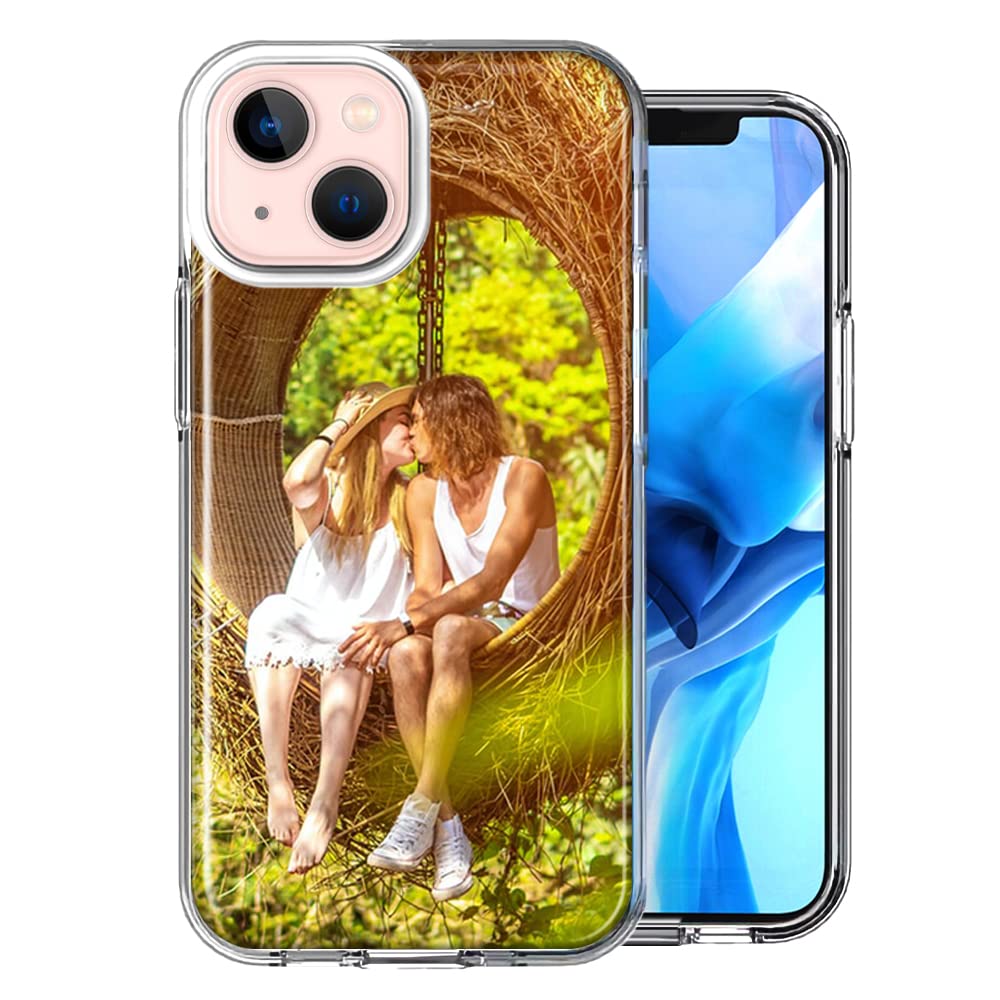 Personalized Custom Double Layered Phone Case For Apple Iphone 13 6.1 Inch Only   Design Your Own Perfect Custom Picture Photo C