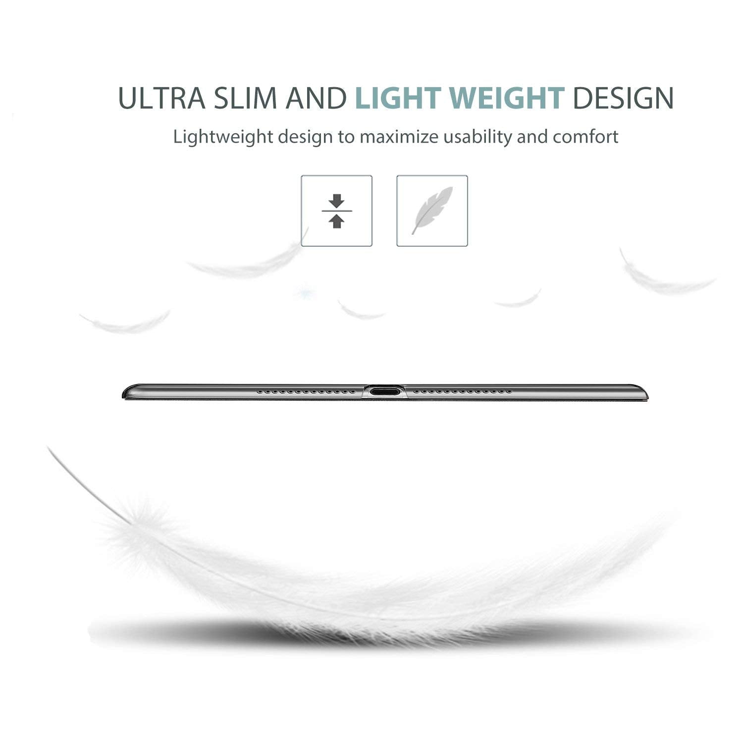 Procase Smart Case For Ipad 9.7 Inch Ipad 6Th/5Th Generation Case 2018 2017(Model: A1893 A1954 A1822 A1823), Ultra Slim Lightwei