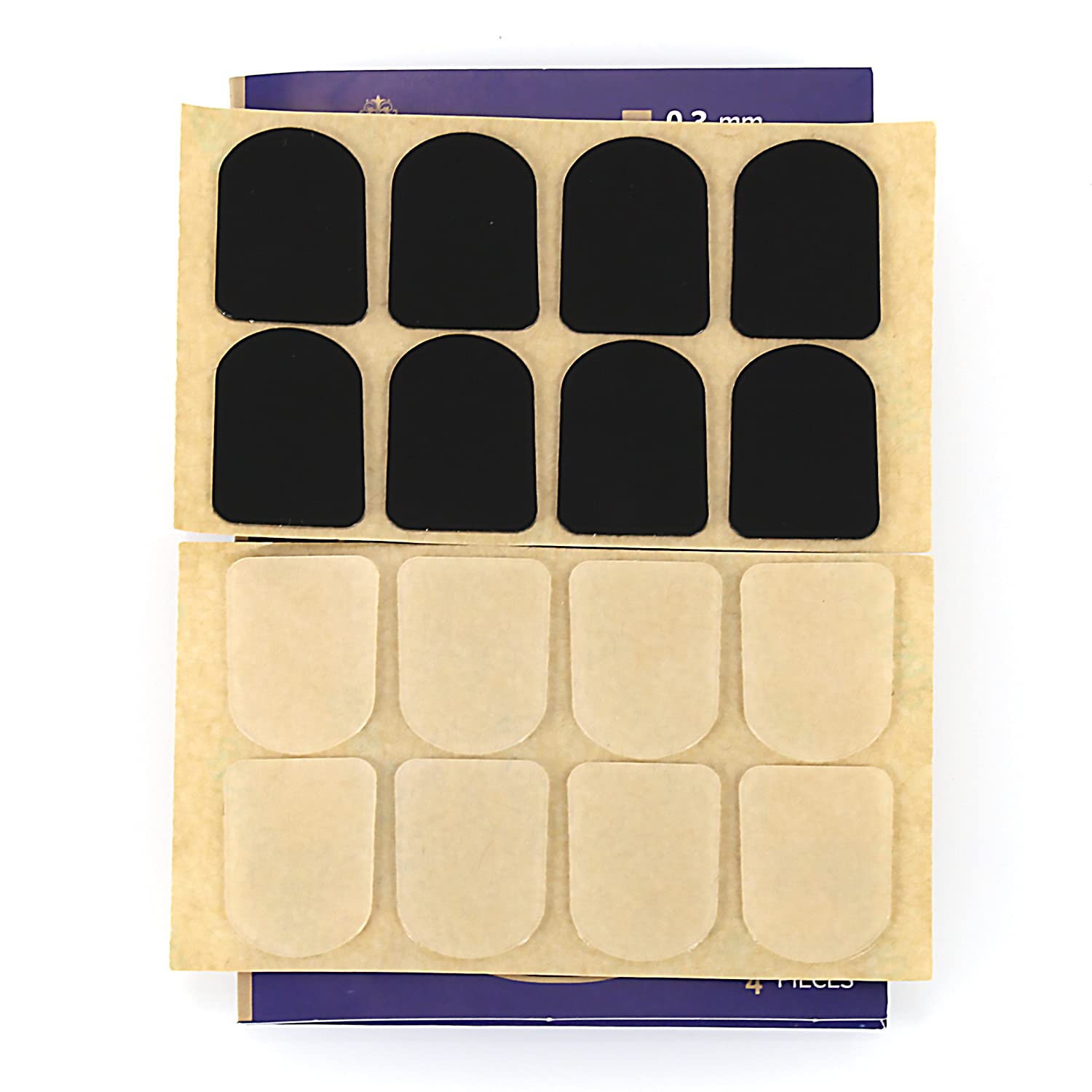 Clarinet/Soprano Saxophone Sax Mouthpiece Cushions Patches Pads,0.8Mm Black & White (16 Pcs)