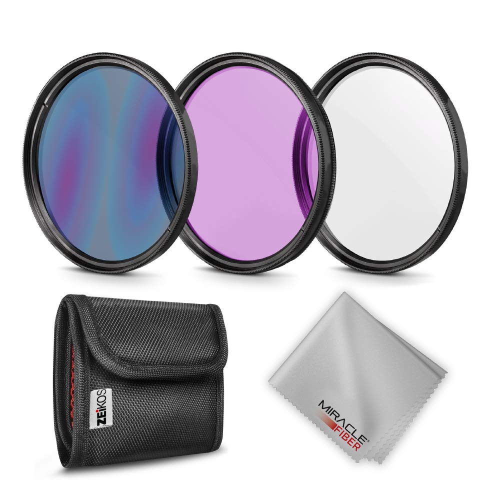 67Mm Zeikos Photo Professional Photography Filter Kit (Uv, Cpl Polarizer, Fld) For Camera Lens With 67Mm Filter Thread + Filter