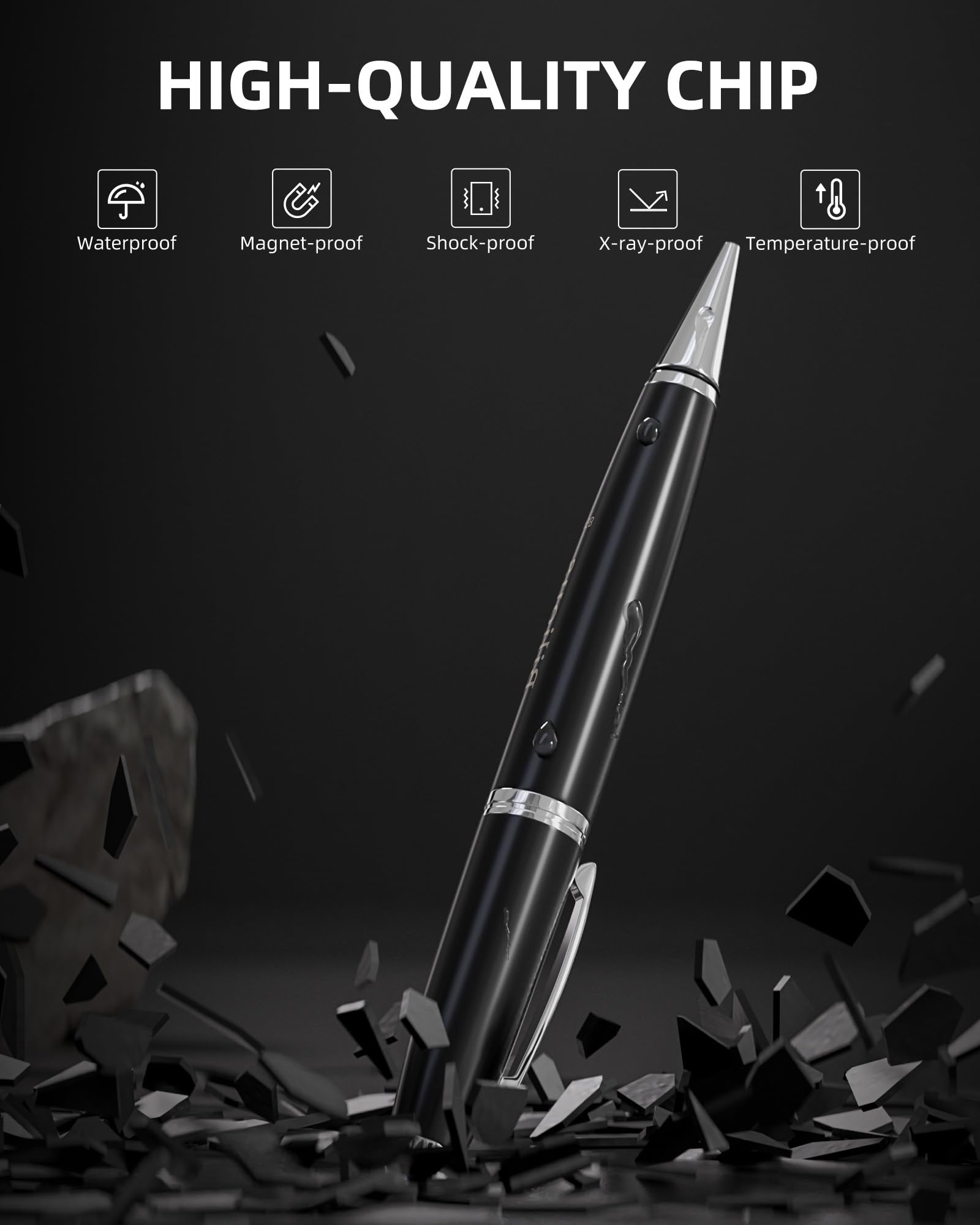 Bilious Usb Flash Drive, Usb 2.0 2Pcs Thumb Drive Portable Pen Design Usb Memory Stick, Waterproof Jump Pen Drive For Storage An