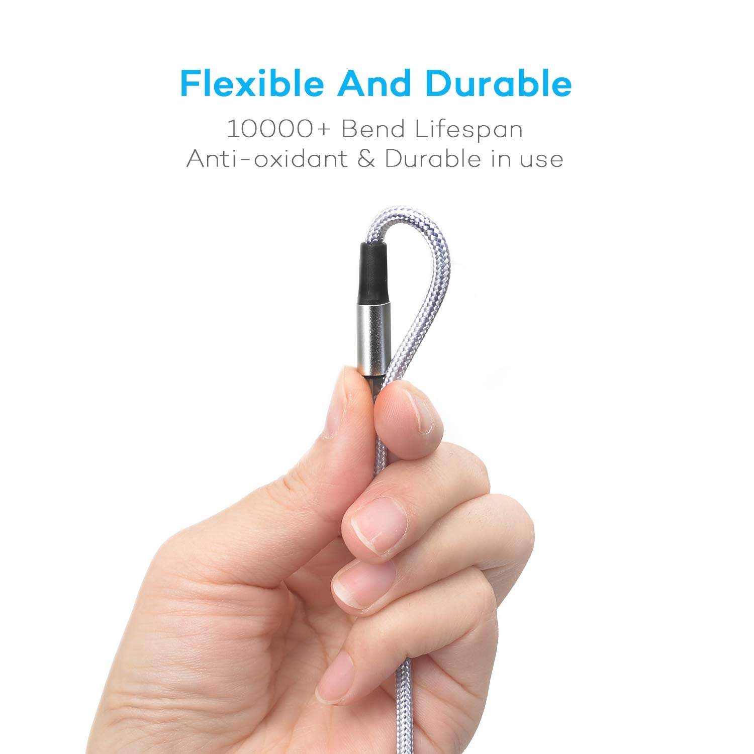 Multi Charging Cable, Usb Cable 3A 4Ft Nylon Braided Universal 4In1 Charger Adapter Type C/Micro Port, Compatible With Cell Phon