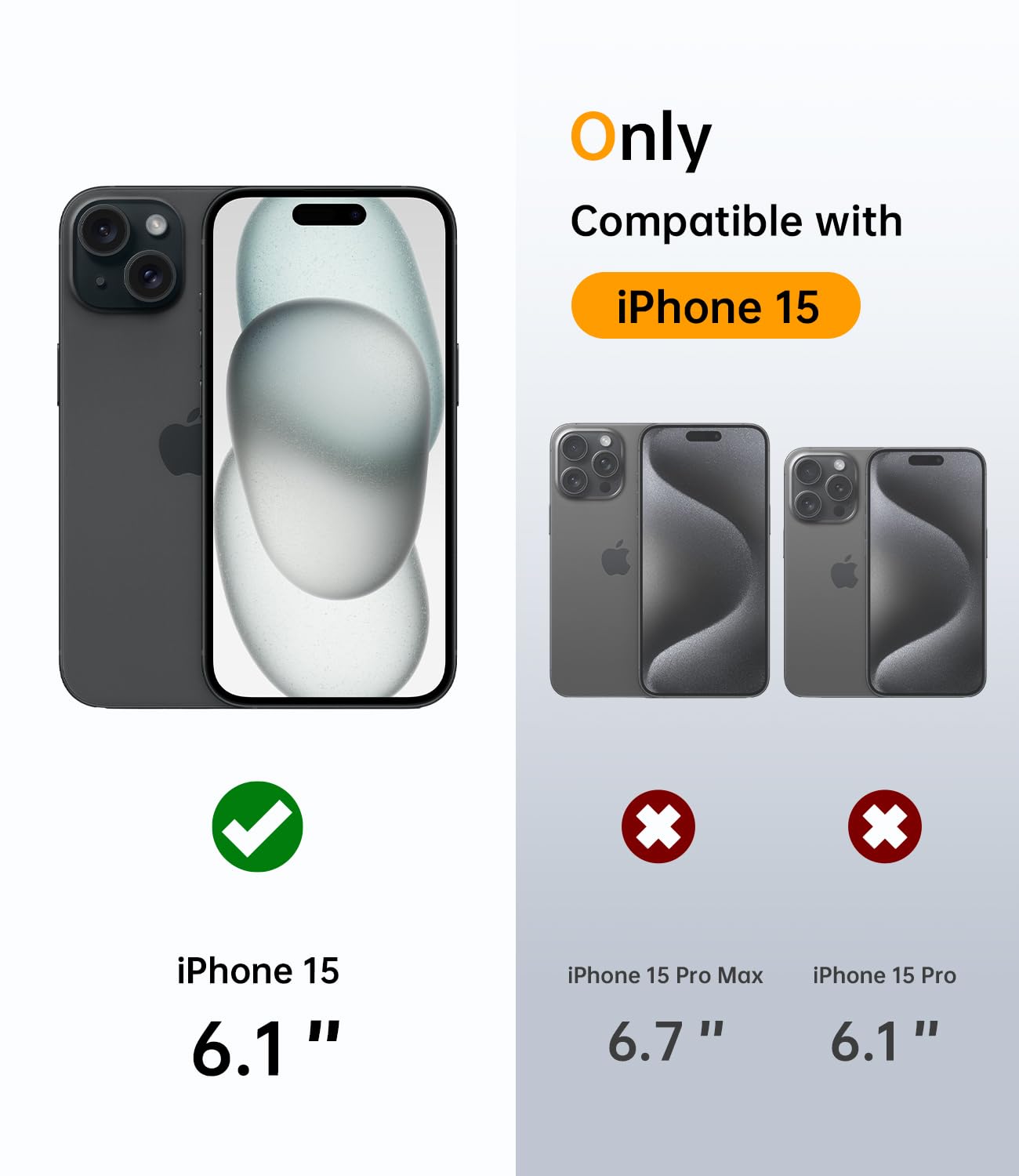 Jueshituo For Iphone 15 Case With Magnetic Stand [Full Camera Protection] [Compatible With Magsafe] Mil Grade Shockproof Slim Ma