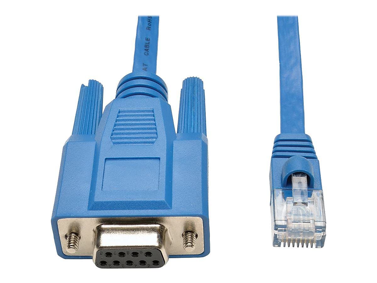 TRIPP LITE RJ45 to DB9F Cisco Serial Console Port Rollover Cable (P430-006),Blue