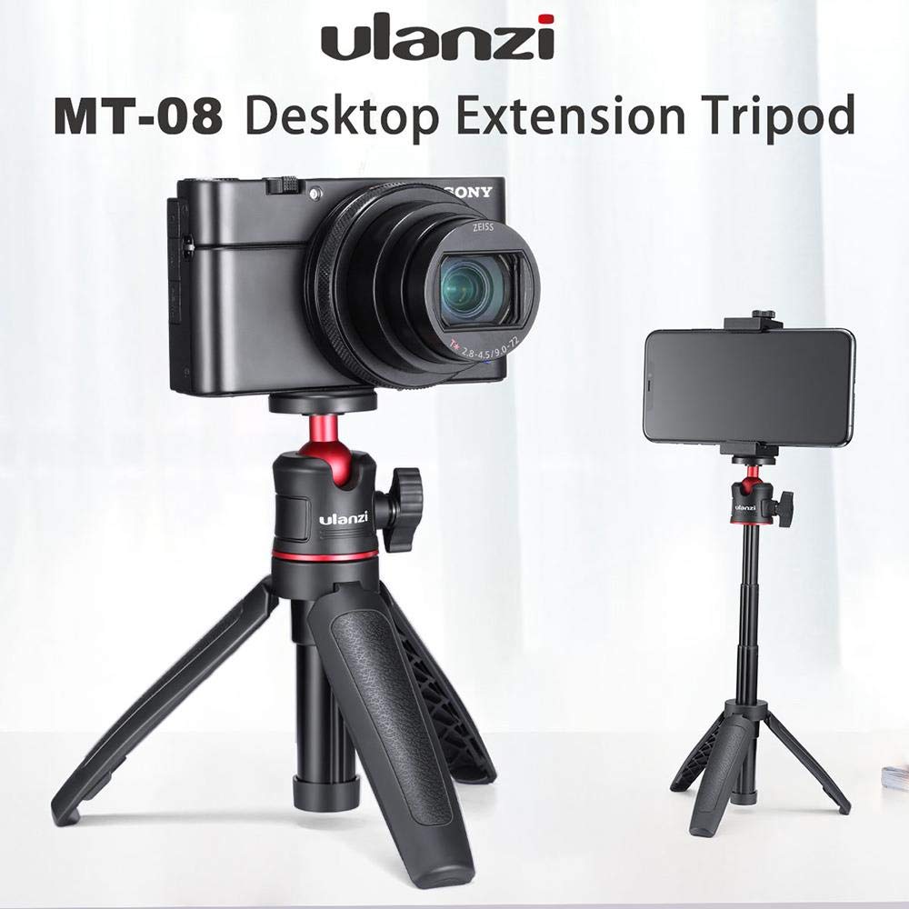 Ulanzi Mt 08 Extension Rod Tripod Mini Selfie Stick Tripod Stand Handle Grip For Iphone 11 Pro Max Samsung Camera Sony Canon Nik