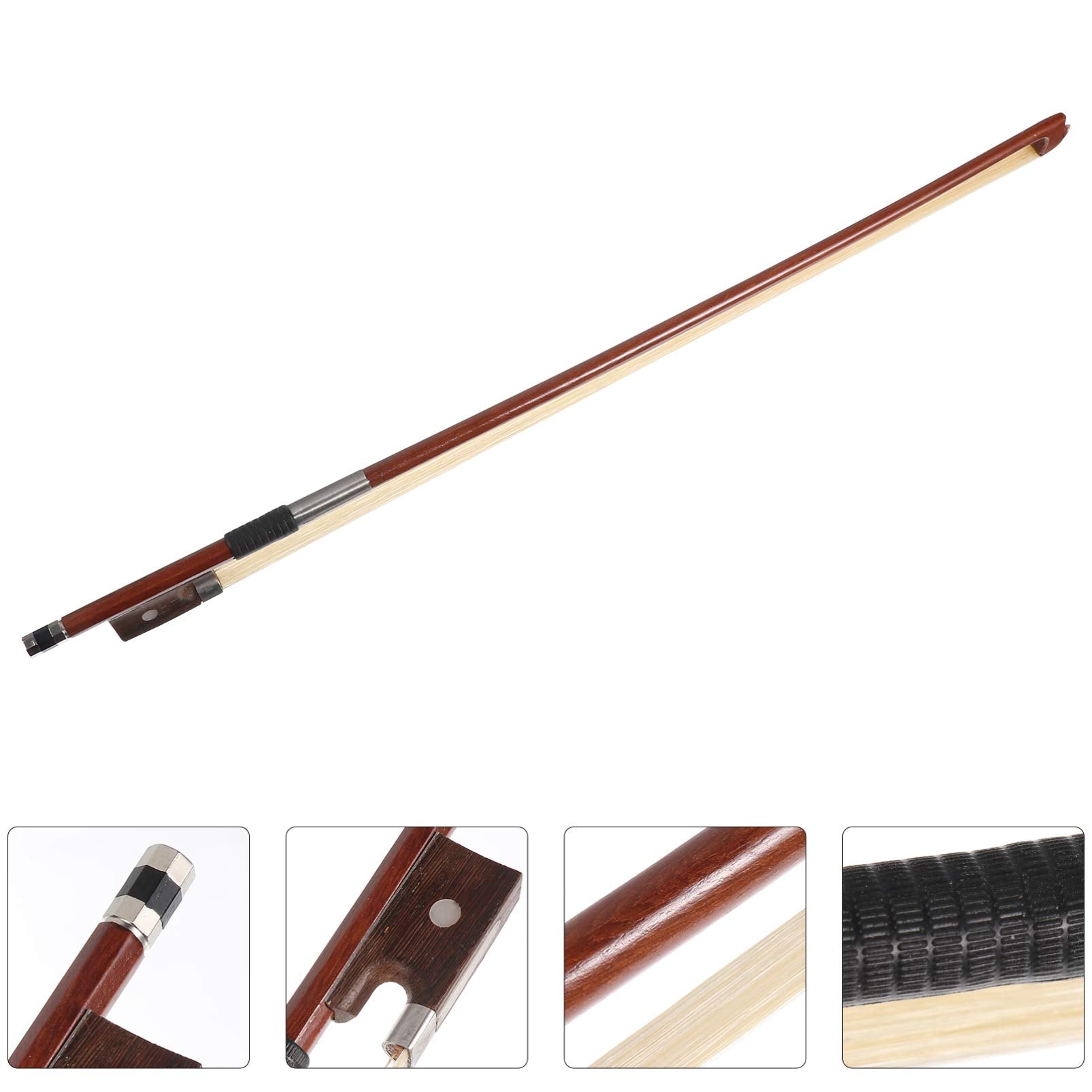 Vaguelly 1/8 Violin Bow With Horse Hair Light Weight Student Practice Violin Bow(Random Color)