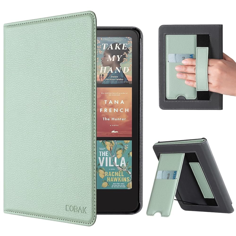 CoBak Case with Stand for Kindle Paperwhite 12th Gen 2024 Released (7) & Kindle Colorsoft Signature Edition - Durable PU Leather