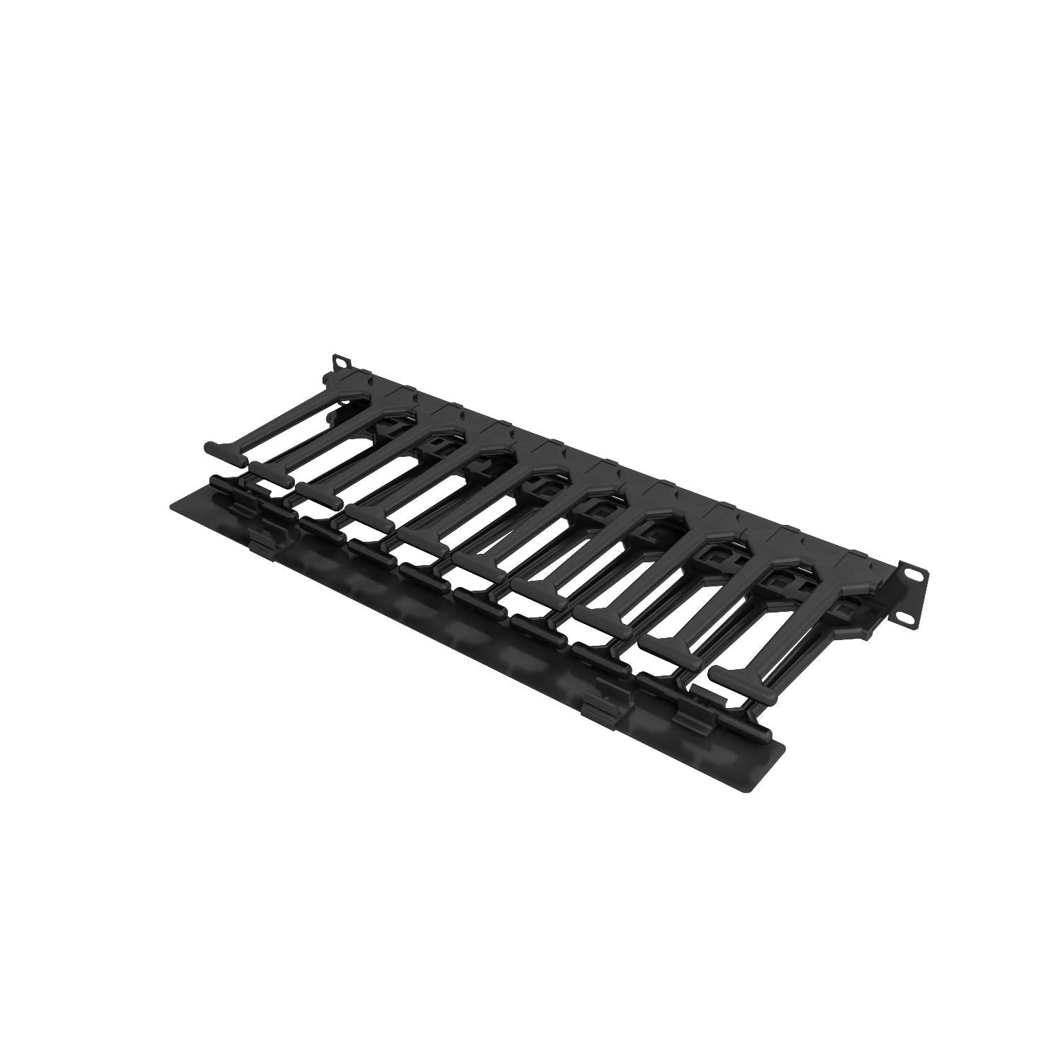 1U X 6In Horiz Cable Mgr W/Cover