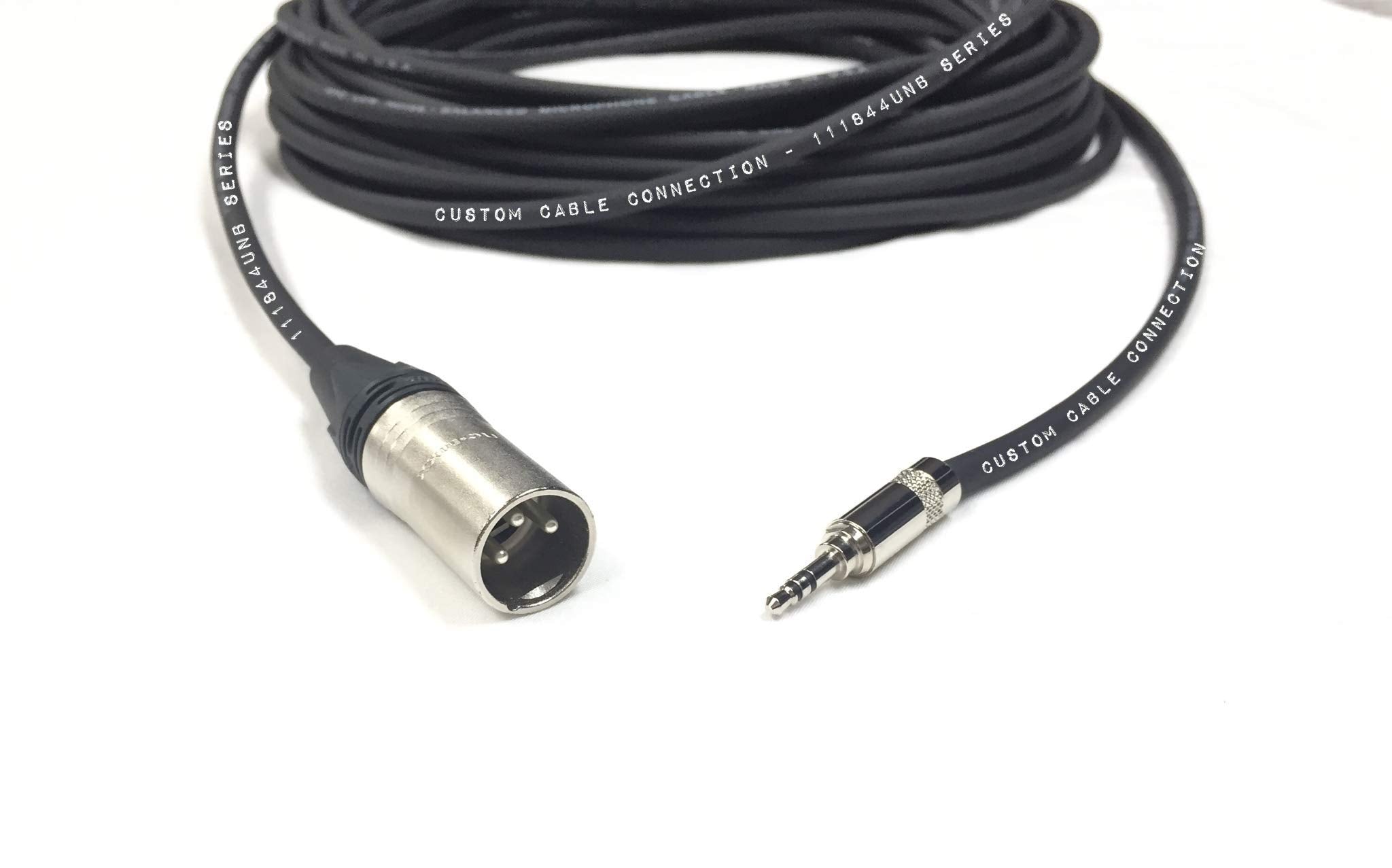 100 Foot Xlr Male To 1/8 Inch (3.5Mm) Male Unbalanced Audio Cable 24 Awg By Custom Cable Connection