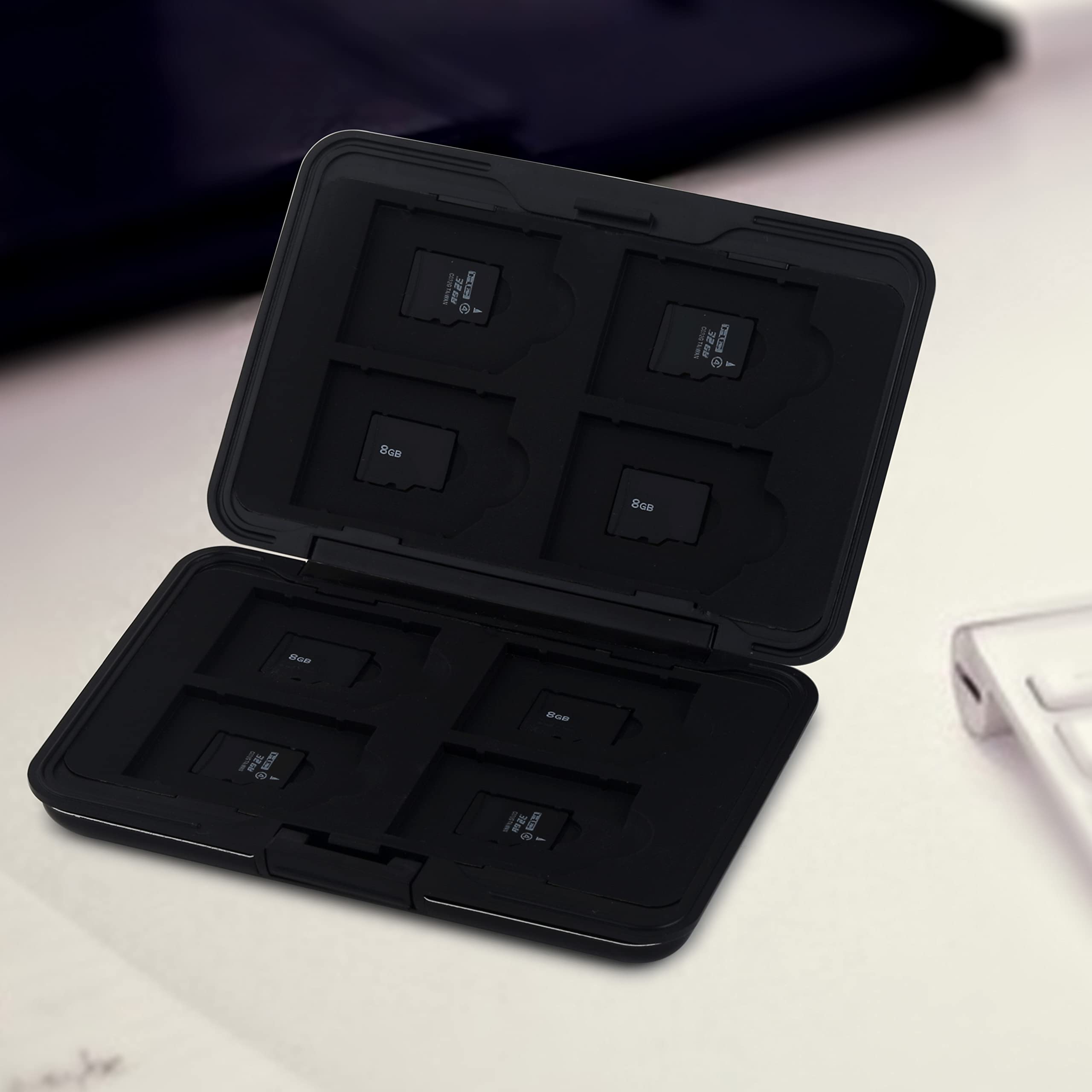 Honsky Aluminum Uhs I Sd Micro Sd Sdhc Sdxc Tf Securedigital Memory Card Carrying Case Holder Organizer Box Keeper For Computer