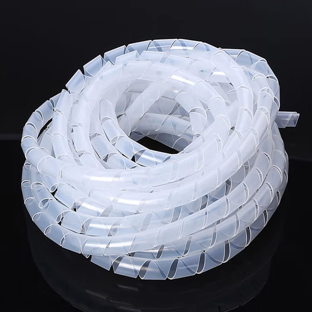 Spiral Cable Wrap  20 Ft 1/2'' Cable Management Sleeve Organizer For Computer Cable,Power Cord Audio Video Cable (1/2 Inch 20Ft,