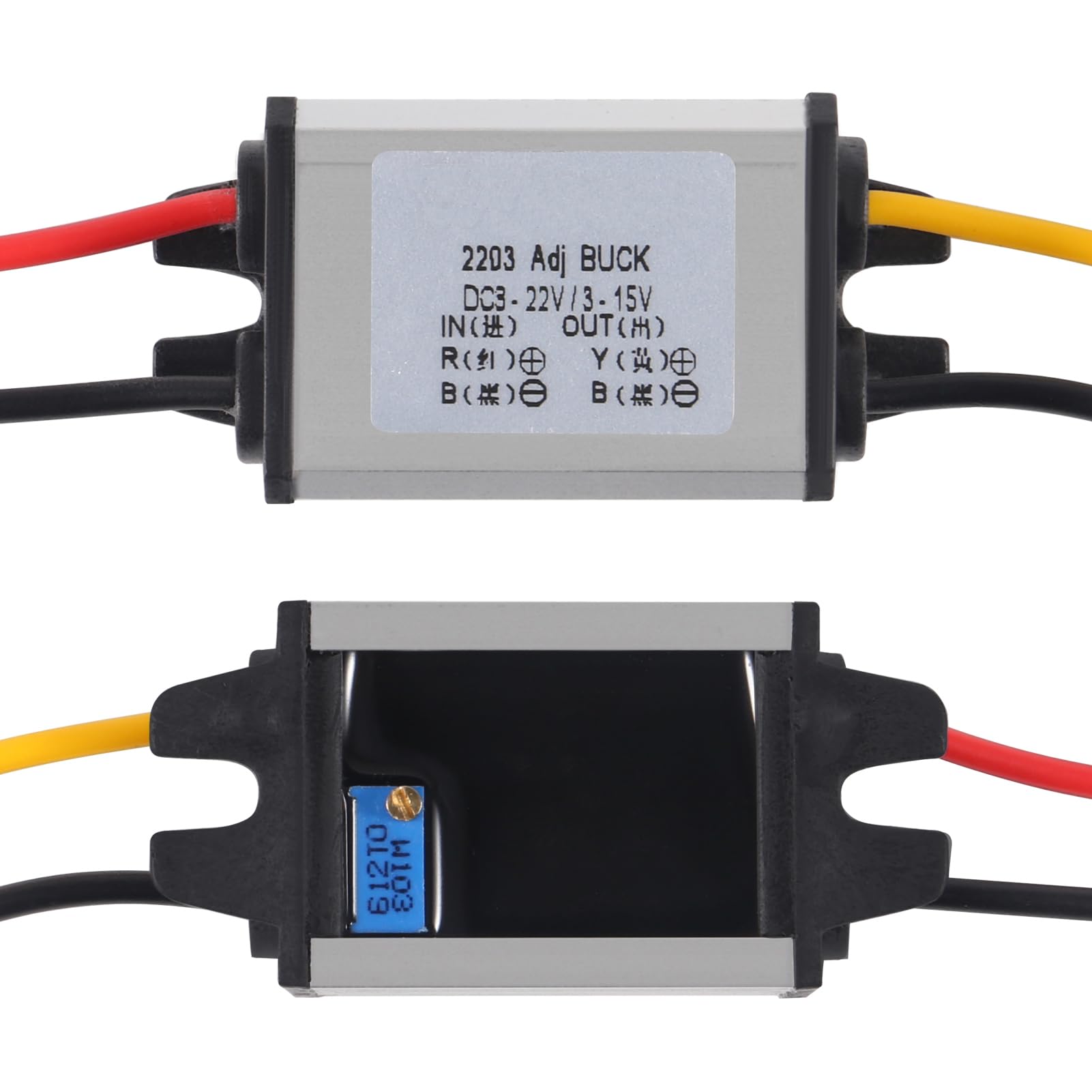 2Pcs Dc Buck Converter Voltage Regulator Dc 8 22V To 3 15V 5V 12V 3A Step Down Module Waterproof Car Power Converter Compatible