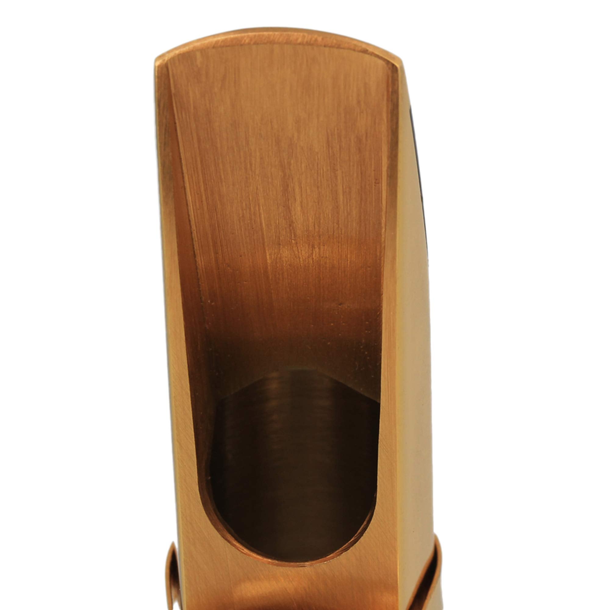 Yibuy Gold Plated Brass B-Flat Tenor Saxophone Sax Mouthpiece With Cap Ligature 7#