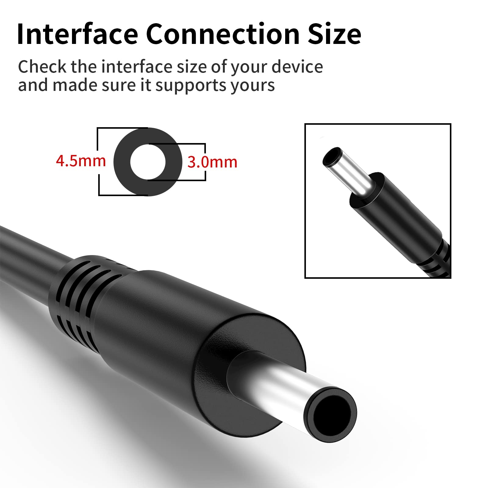 65W&45W Adapter For Dell Laptop Charger Replacement For Dell Inspiron 13 14 15 17,3583 5566 5559 3585 5593 5567 3590 5555 5570 D