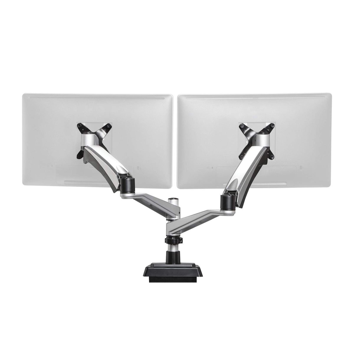 Vari Dual Monitor Arm - Vesa Monitor Mount W/ 360 Degree Adjustment - Monitors Up To 27 Inches, 19.8 Lbs - Double Monitor Arms W