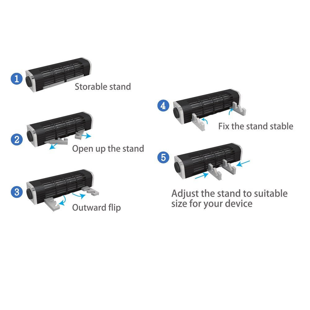 Vantec Lapcool Crossflow Fan For Laptop/Tablet/Smartphone/User With Usb Bus Powered (Vcf-100-Bk),Black