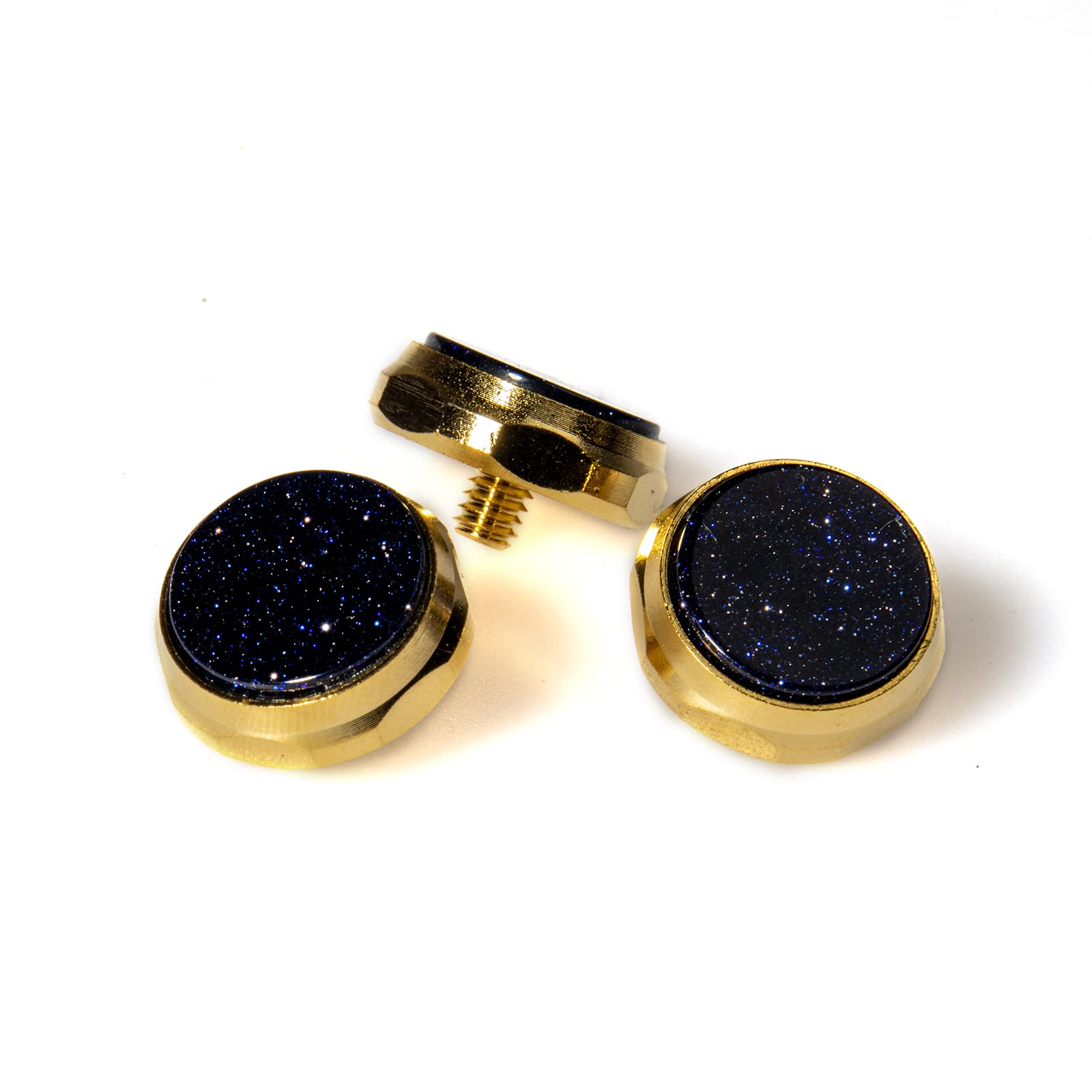 Cheerock Trumpet Valve Caps Finger Buttons Trumpet Replacement Accessories 3Pcs Starry Sky