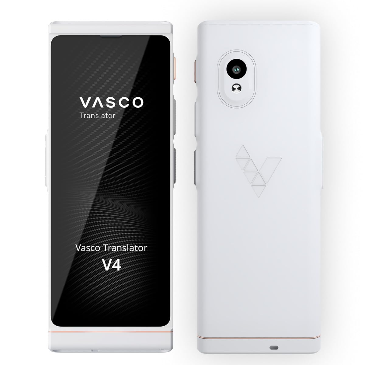 Vasco V4 Language Translator Device | 108 Languages | Free Lifetime Internet In Almost 200 Countries | Pearl White