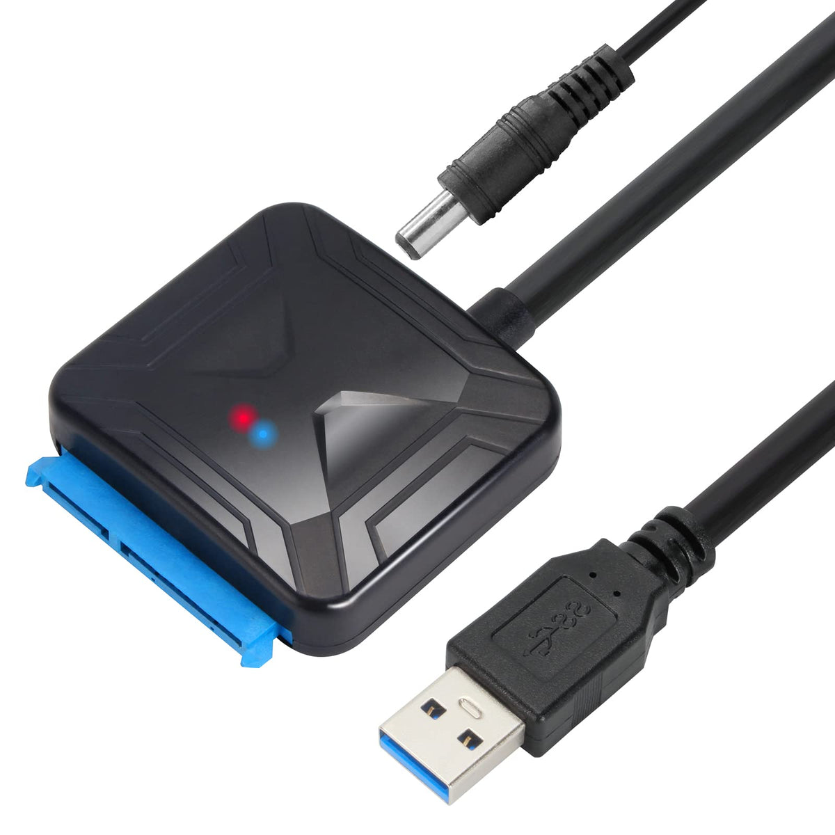 Vcom Sata To Usb Adapter, Usb 3.0 To Sata Cable For 3.5 2.5 Inch Ssd Hdd Sata Iii Hard Drive Disk, Support Uasp Compatible With