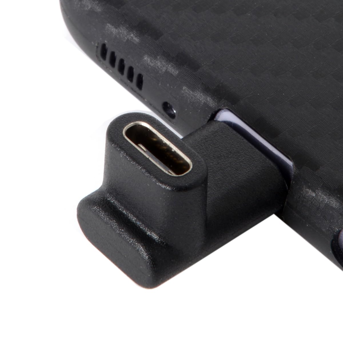 Cy 90 Degree Up Or Down Angled Reversible Usb 3.1 Type C Male To Female Extension Power Data Video Adapter For Laptop Phone