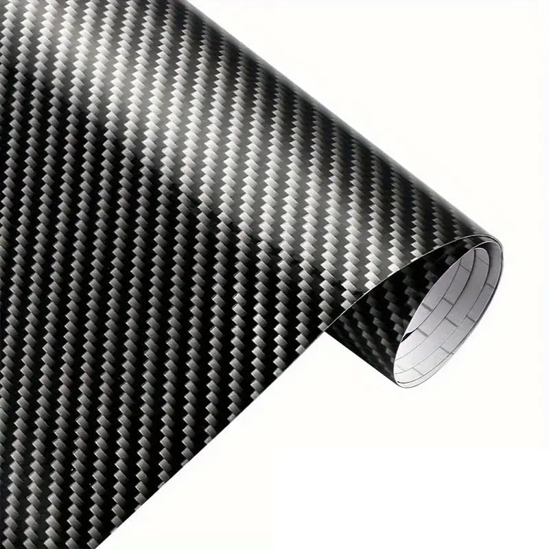 Happymates Car Stickers, 5D Carbon Fibre Vinyl Car Stickers SelfAdhesive Waterproof BubbleFree, Suitable For & Interior Of Mot