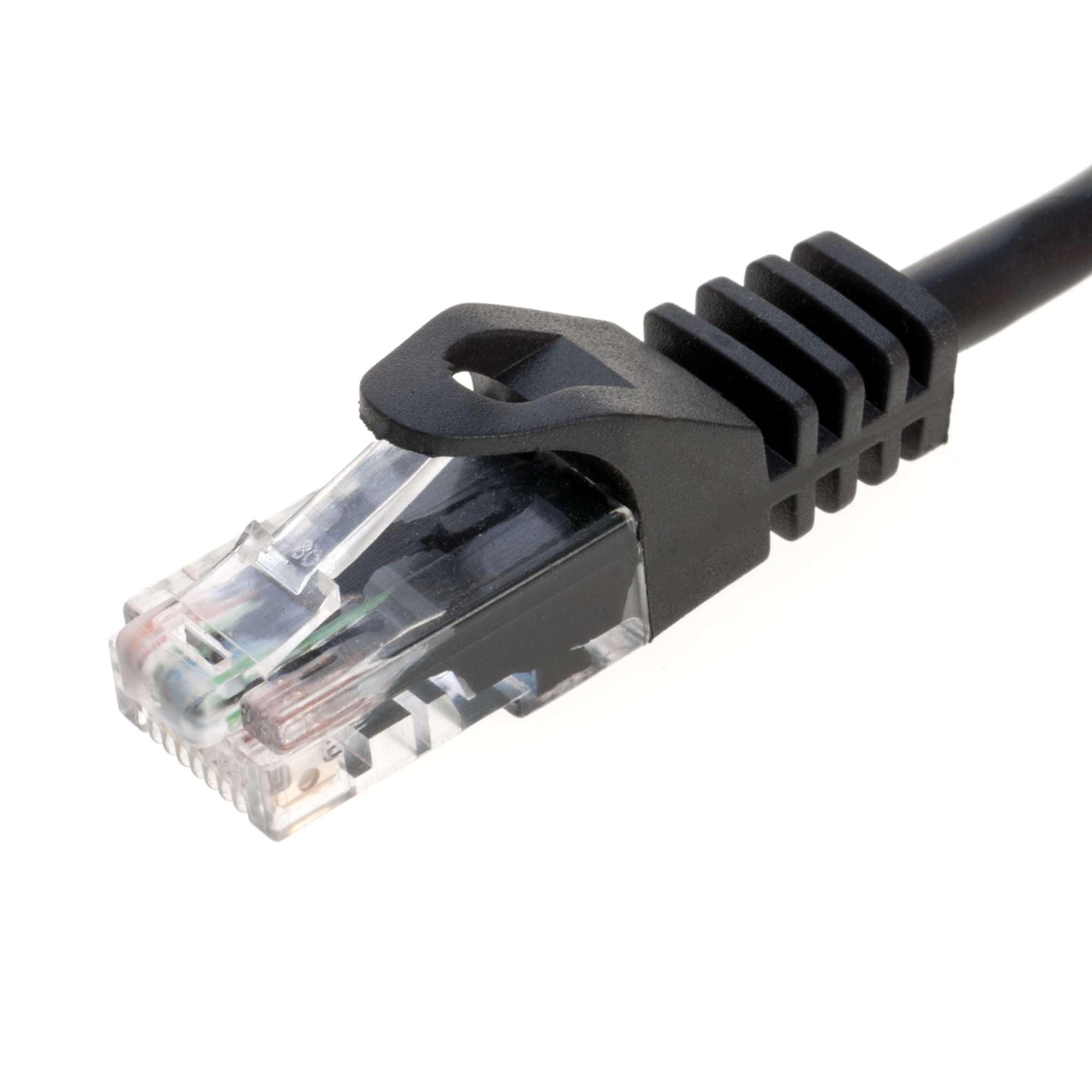 Cables Direct Online Snagless Cat5E Ethernet Network Patch Cable Black 50 Feet