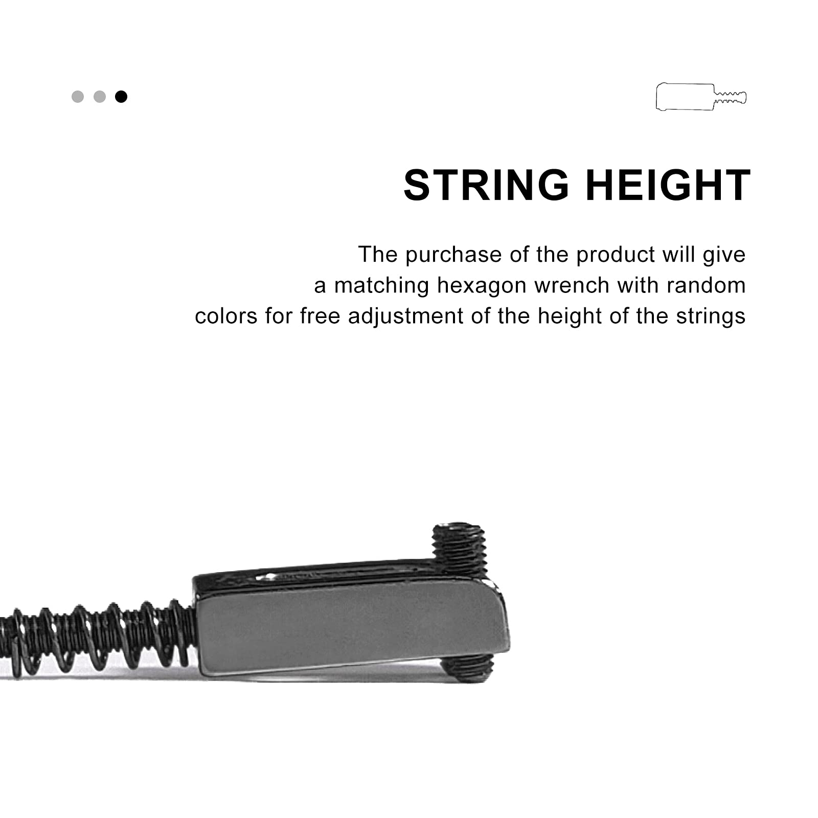 Saphue Guitar Bridge Saddle With Spring Screws Wrench Tremolo For Fender Strat Stratocaster Tele Telecaster Electric Guitar Repl