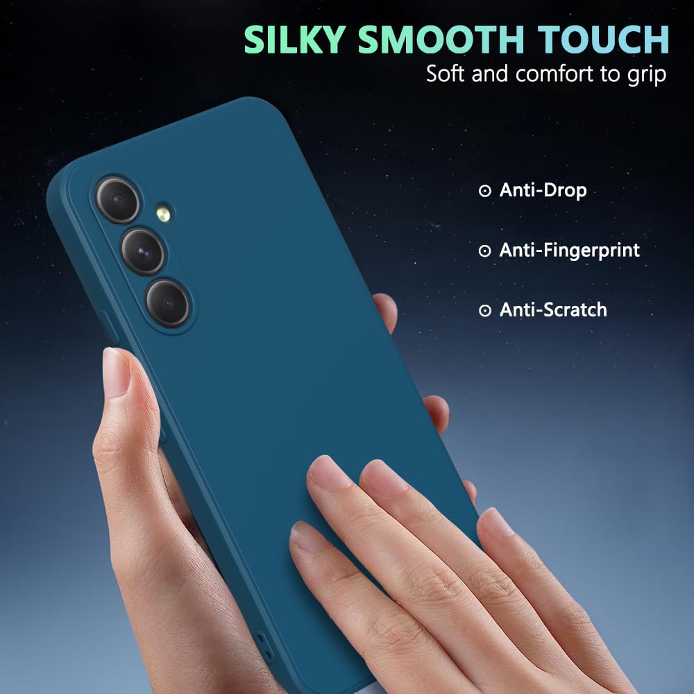 Wogroo For Samsung Galaxy A35 5G Case Dark Blue, Scratch Resistant With Soft Touch, Slim Thin Phone Cover For Samsung Galaxy A35