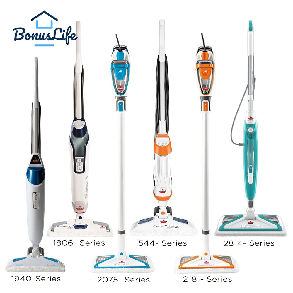 Bonus Life Steam Mop Pads For Bissell Powerfresh 1940 1806 Replacement Parts, 10 Pack