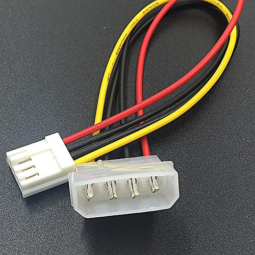 Thtrht 4 Pack Molex To Floppy Adapter 4 Pin Ide To 4P Fdd Hard Drive Power Supply Cable Connector Convertor Extension Cord Wire