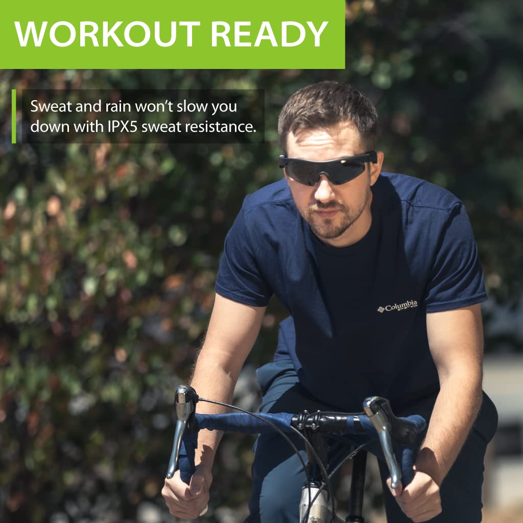 Avantree Sg188 Bluetooth Smart Audio Sunglasses For Men, Uv400 Protection & Polarized Glasses, Sports & Cycling, Open Ear