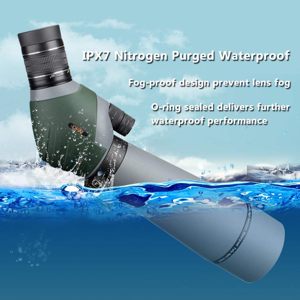 Gosky 20 60X80 Dual Focusing Ed Spotting Scope   Ultra High Definition Optics Scope With Carrying Case And Smartphone Adapter Fo