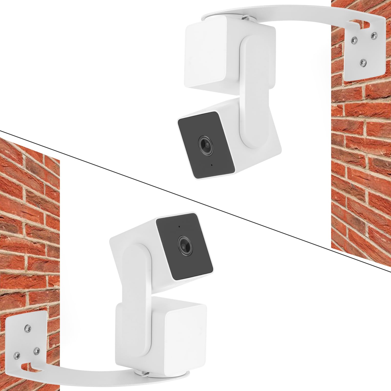 2Pack Corner Camera Wall Mount For Wyze Cam Pan V3/Wyze Cam V4,Maximum Coverage Of 270� On Both Sides Of The House,Reducing Blind Spots,Extended Corner Wall Mount Bracket For Wyze Cam