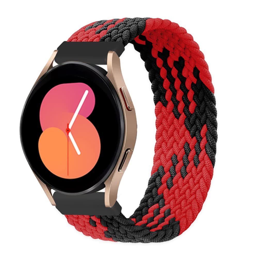 Stretch Braided Nylon Band For Samsung Galaxy Watch 3 45Mm/Gear S3 Classic/Frontier/46Mm, Soft Elastics Solo Loop Strap For Huaw