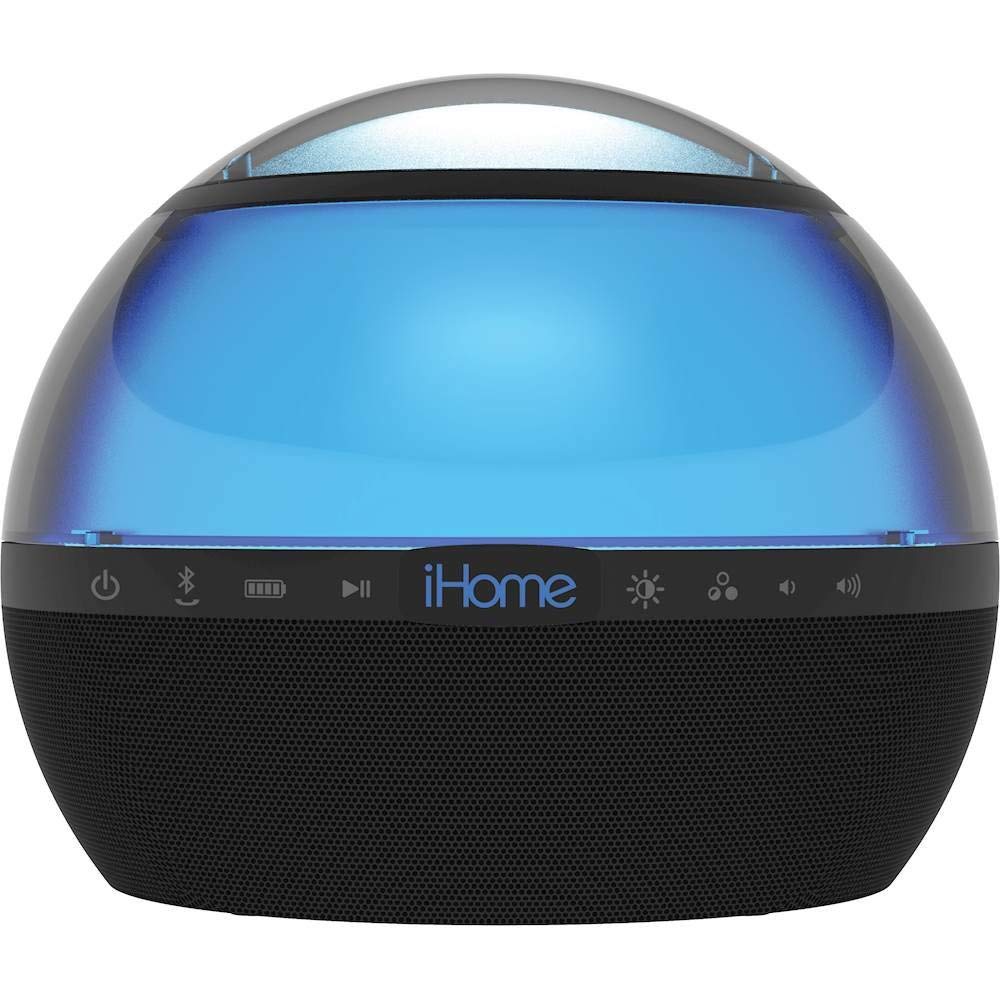 Ihome Ibt75 Color Changing Bluetooth Rechargeable Speaker   Wireless Speaker W/ Stereo & Voice Control Capability   Digital Echo