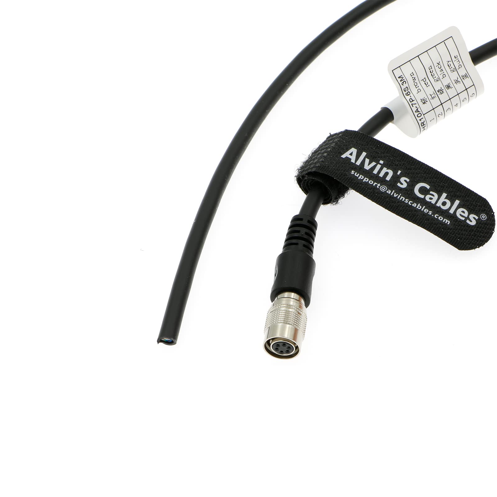 Alvin'S Cables Hirose 6 Pin Female Hr10A 7P 6S To Flying Lead Power I/O Cable For Basler Gige Avt For Sony Ccd Camera 10M|32.8Ft