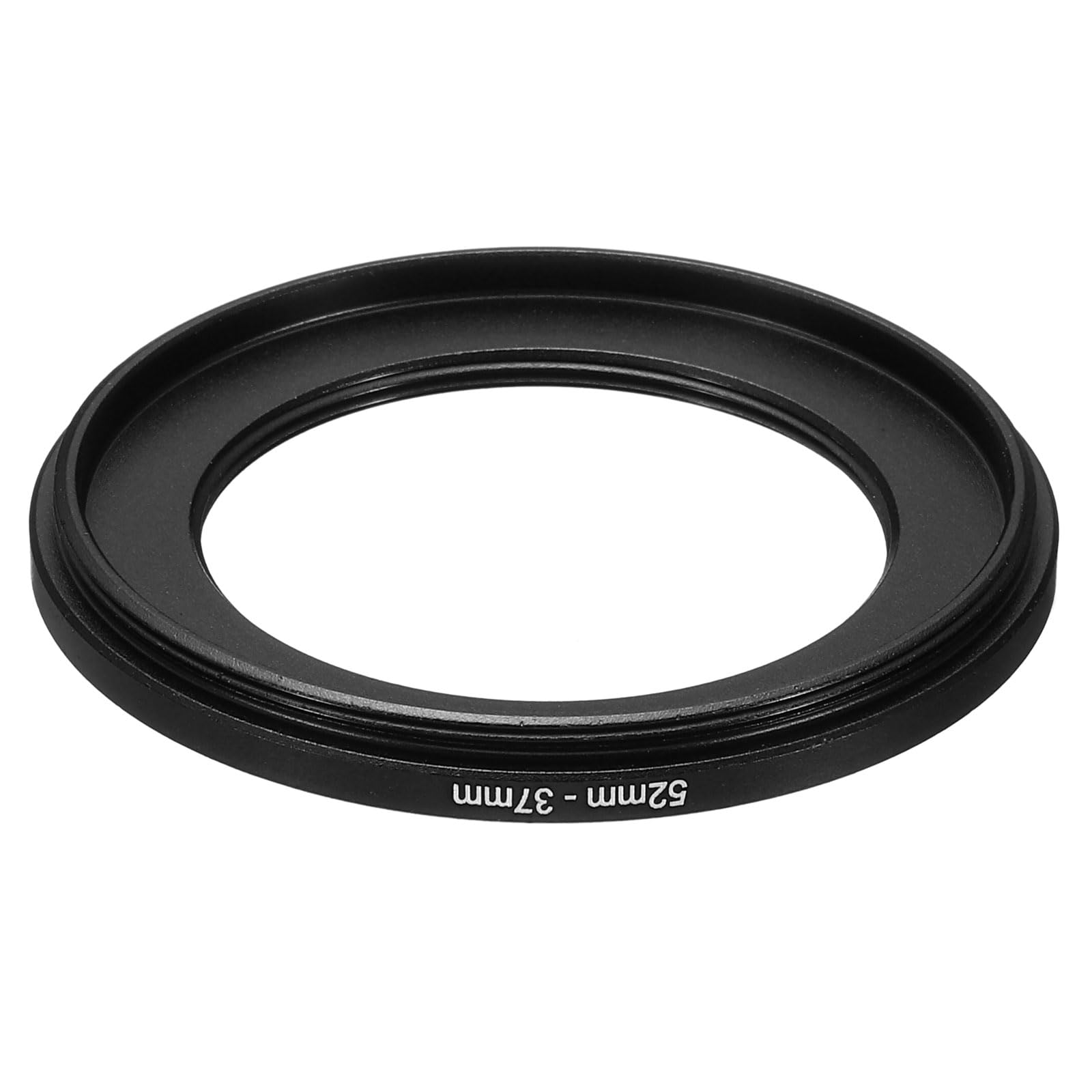 Patikil 52Mm 37Mm Metal Step Down Ring, Camera Lens Filter Adapter Ring Aluminum Filter Adapter Ring For Camera Lenses Hood, Bla