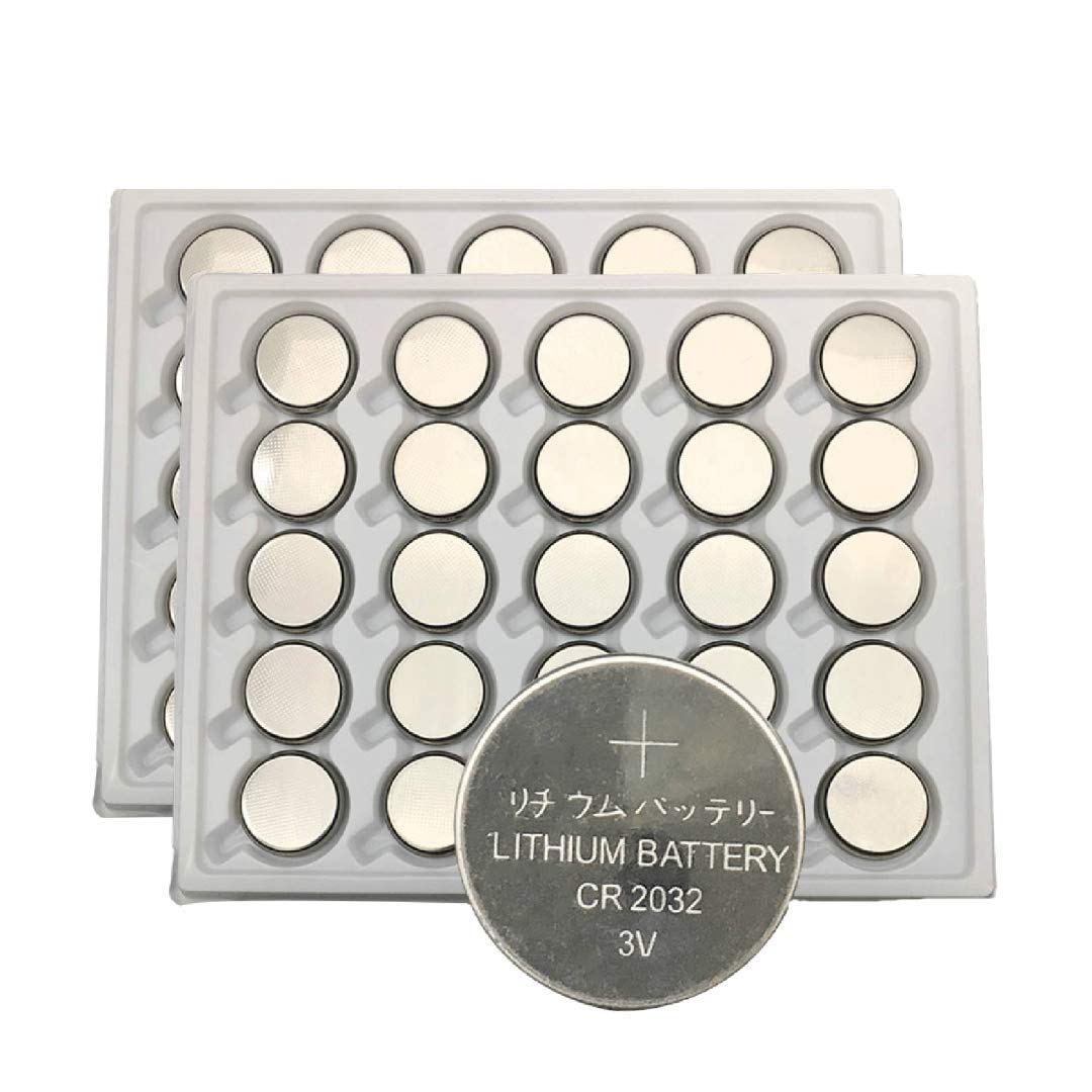 Button Cell 2032 MJKAA CR2032 3V 2032 Lithium Button Cell Battery (50 Count) – Electroeshop
