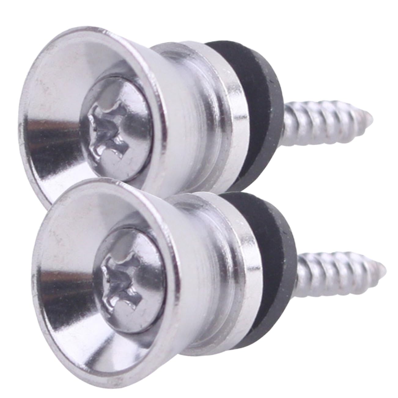 Kisangel 2pcs Metal Guitar Strap Lock Pins AntiOff Button for Bass Guitar Secure and EasytoAttach Strap Locks Accessories
