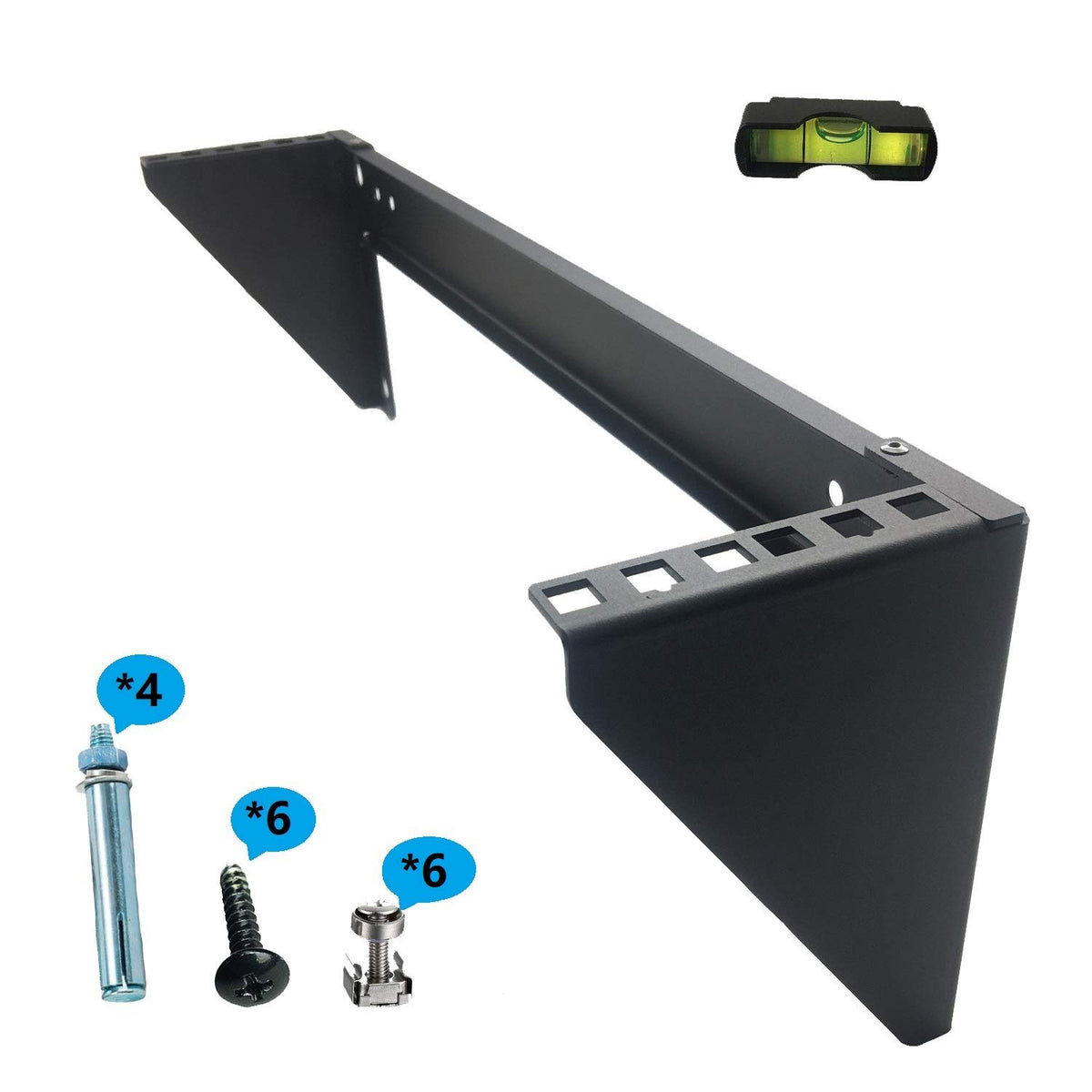 Jingchengmei 19 Inch 2U Heavy Duty Vertical Wall Mountable Rack And 125 Lb Wall Mountable Server Rack (Mft Hvwrf2U)