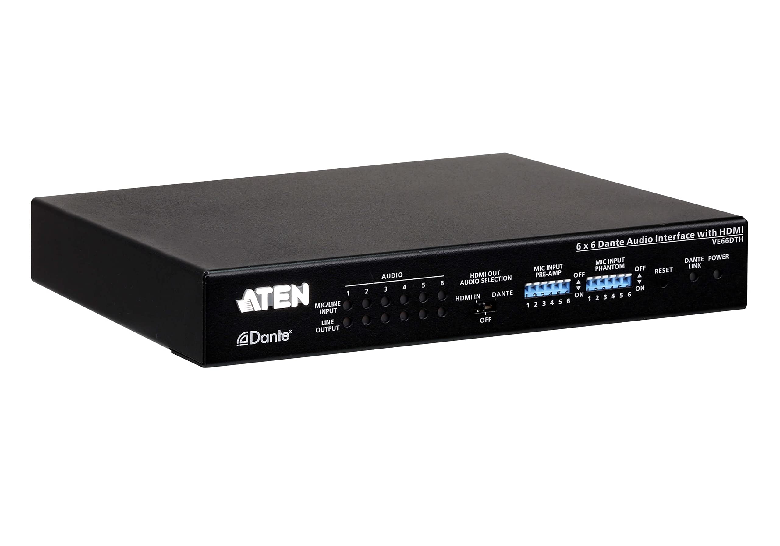 6 X 6 Dante Audio Interface With Hdmi
