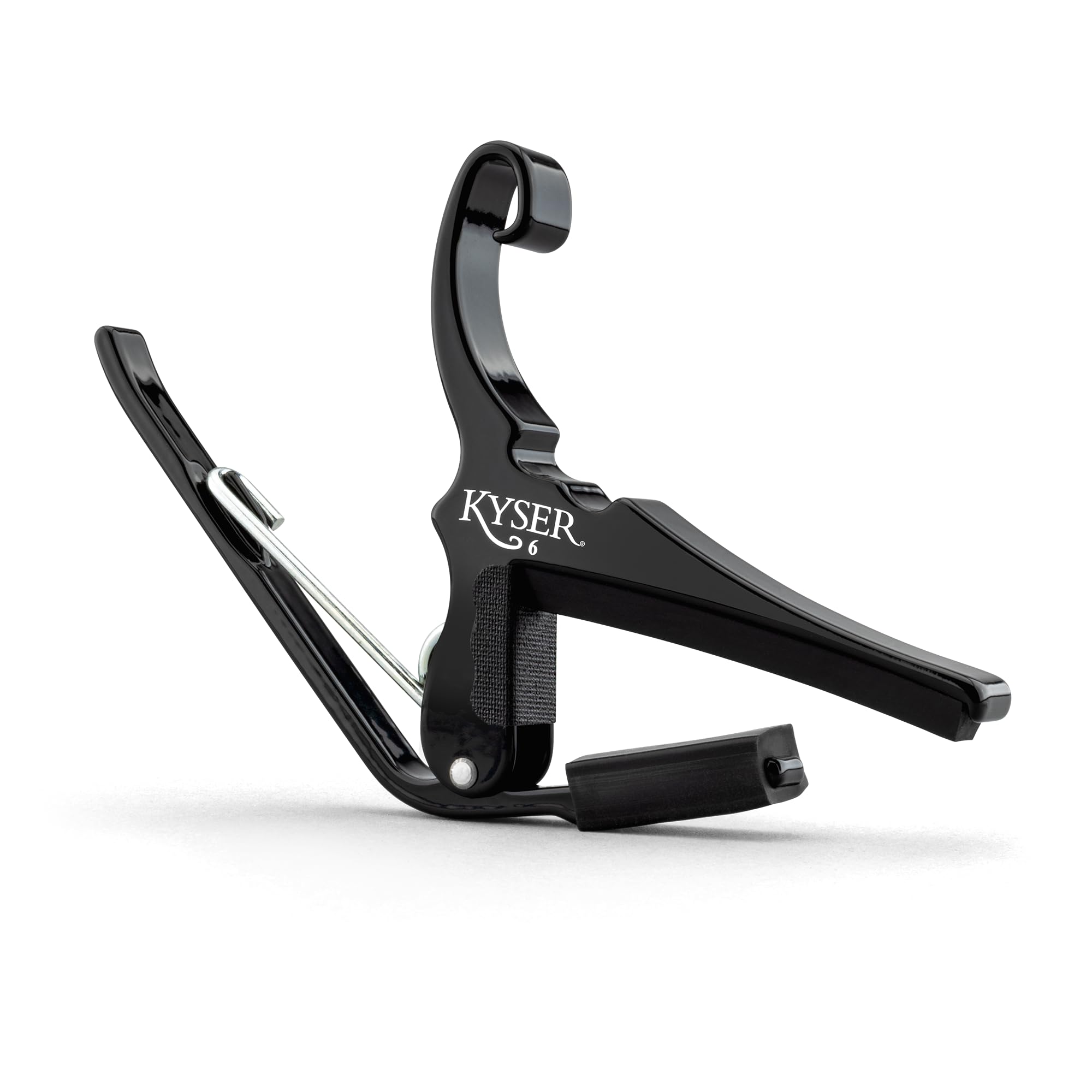Kyser Quick-Change Guitar Capo for 6-string acoustic guitars, Black, KG6BA