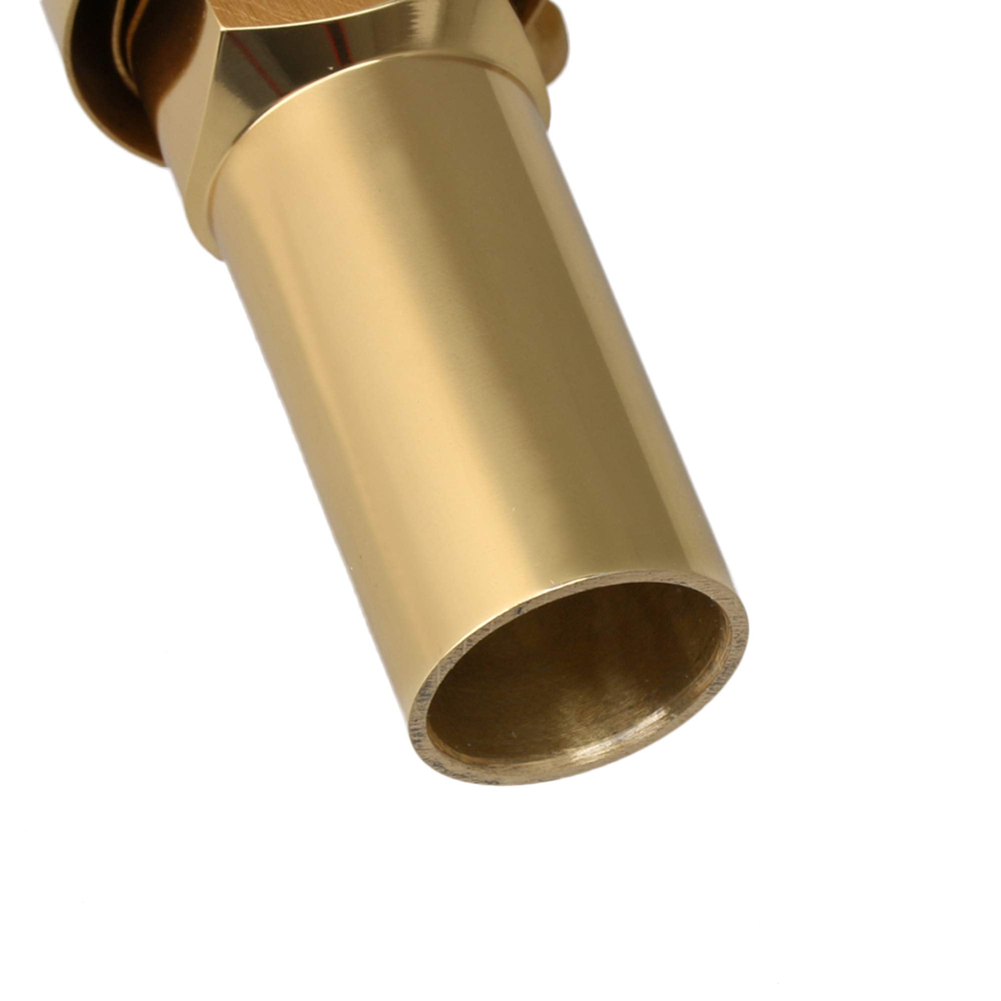 Yibuy Brass Baritone Sax Mouthpiece With Ligature & Cap #6 Golden