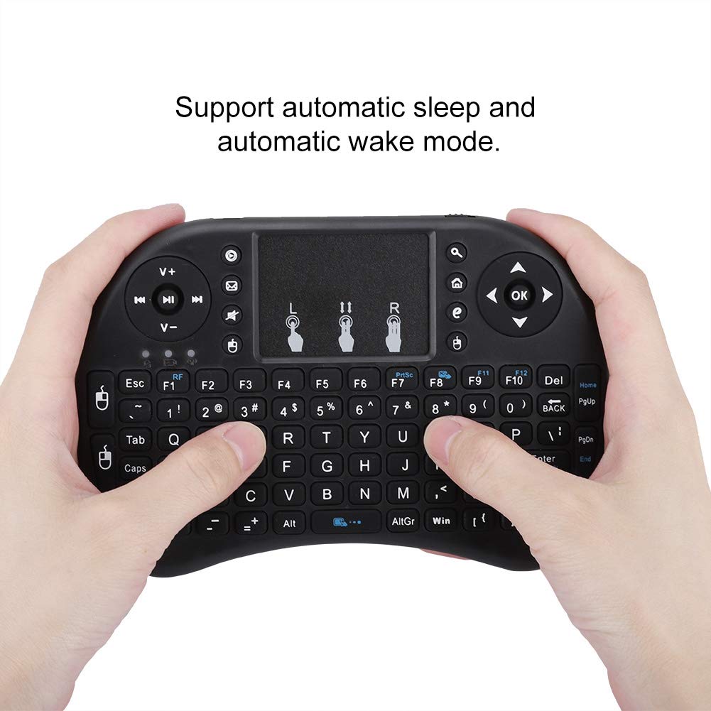 Mini I8 Wireless Keyboard With Touchpad For Pc, 2.4Ghz, 92Key, Multimedia Control Keys, Auto Sleep/Wake