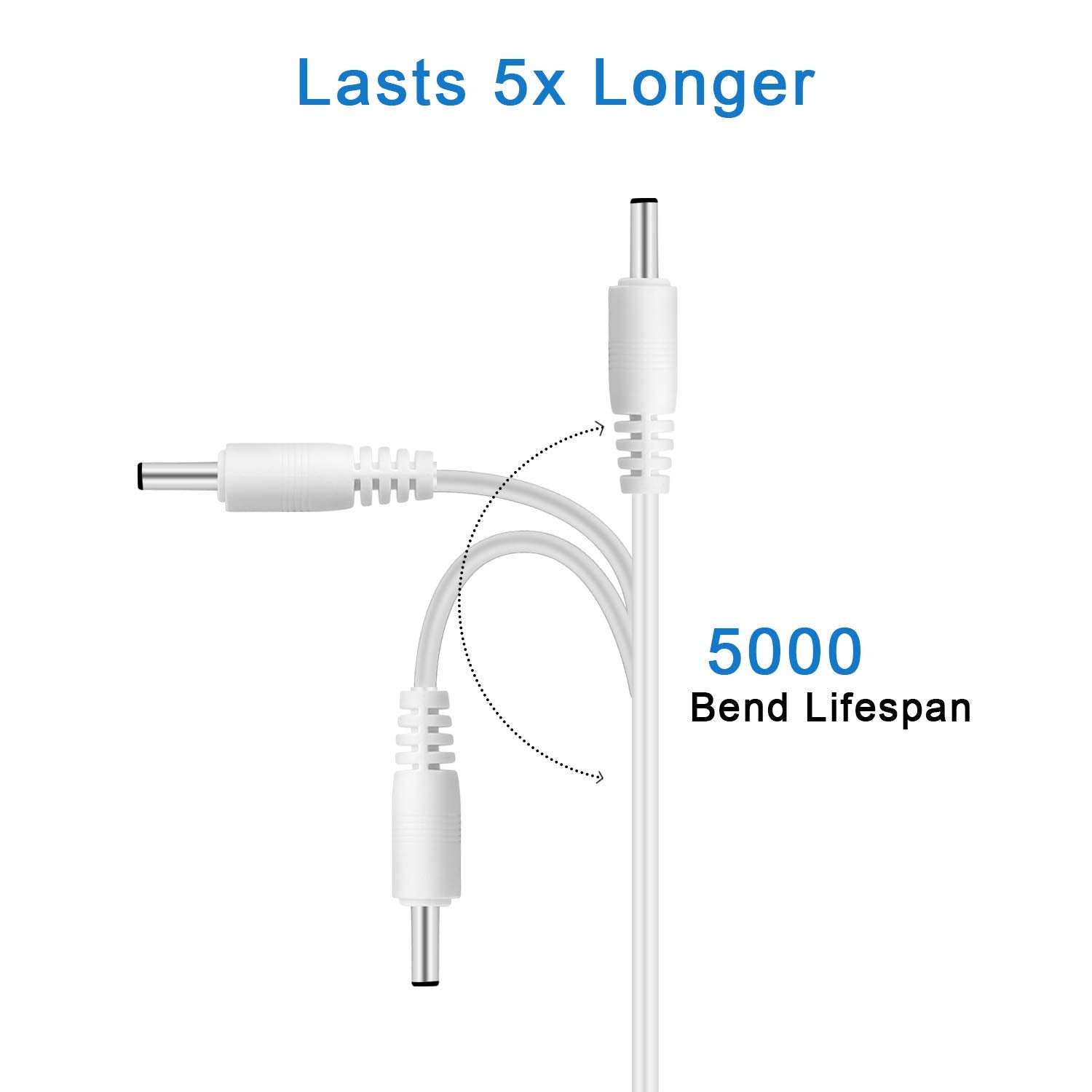 Harbendi Replacement Charger Cord For Fairywill/Kipozi/Dnsly/Sboly Sonic Electric Toothbrush Usb Charging Cable 3.3Feet White